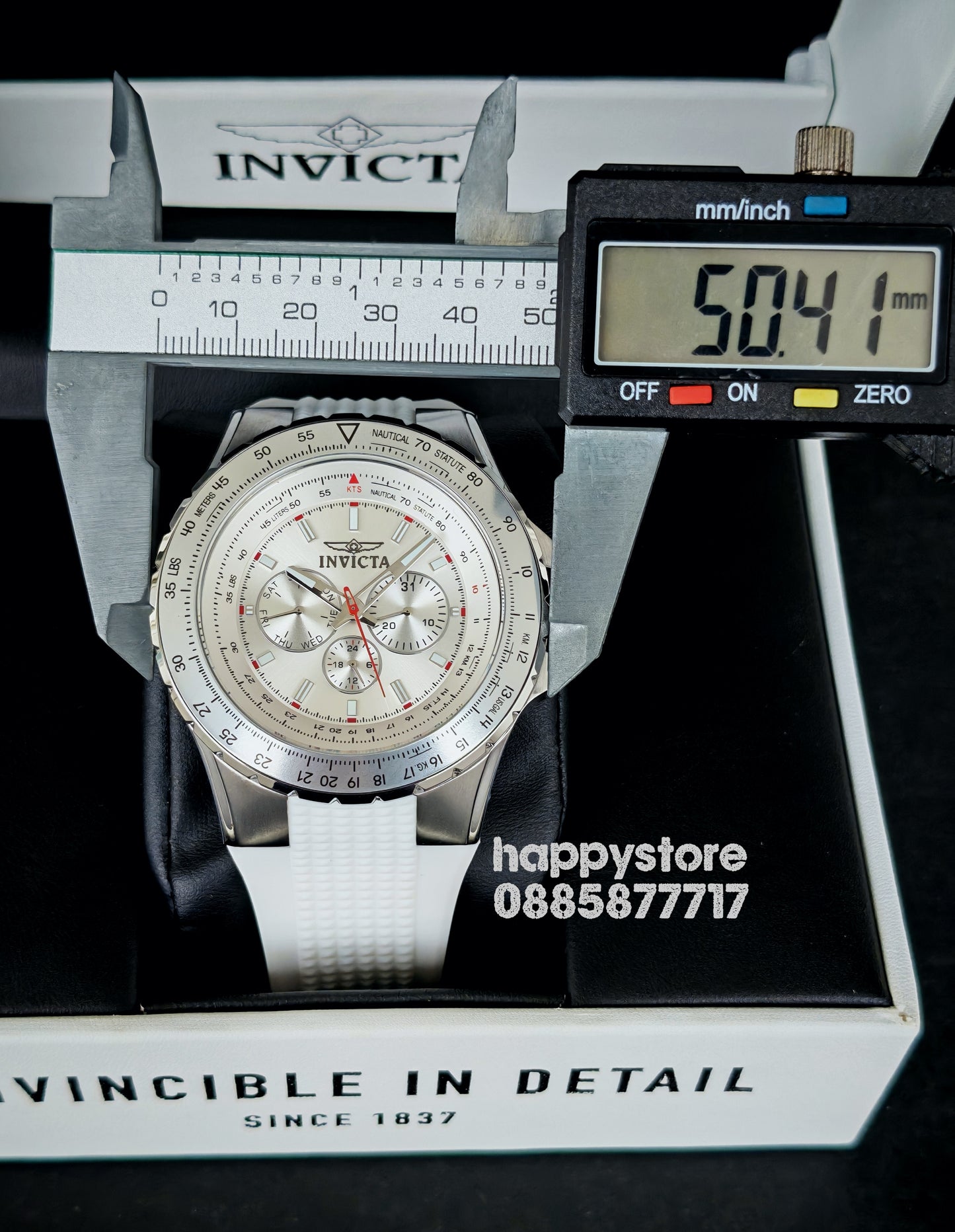 INVICTA Aviator white 50mm