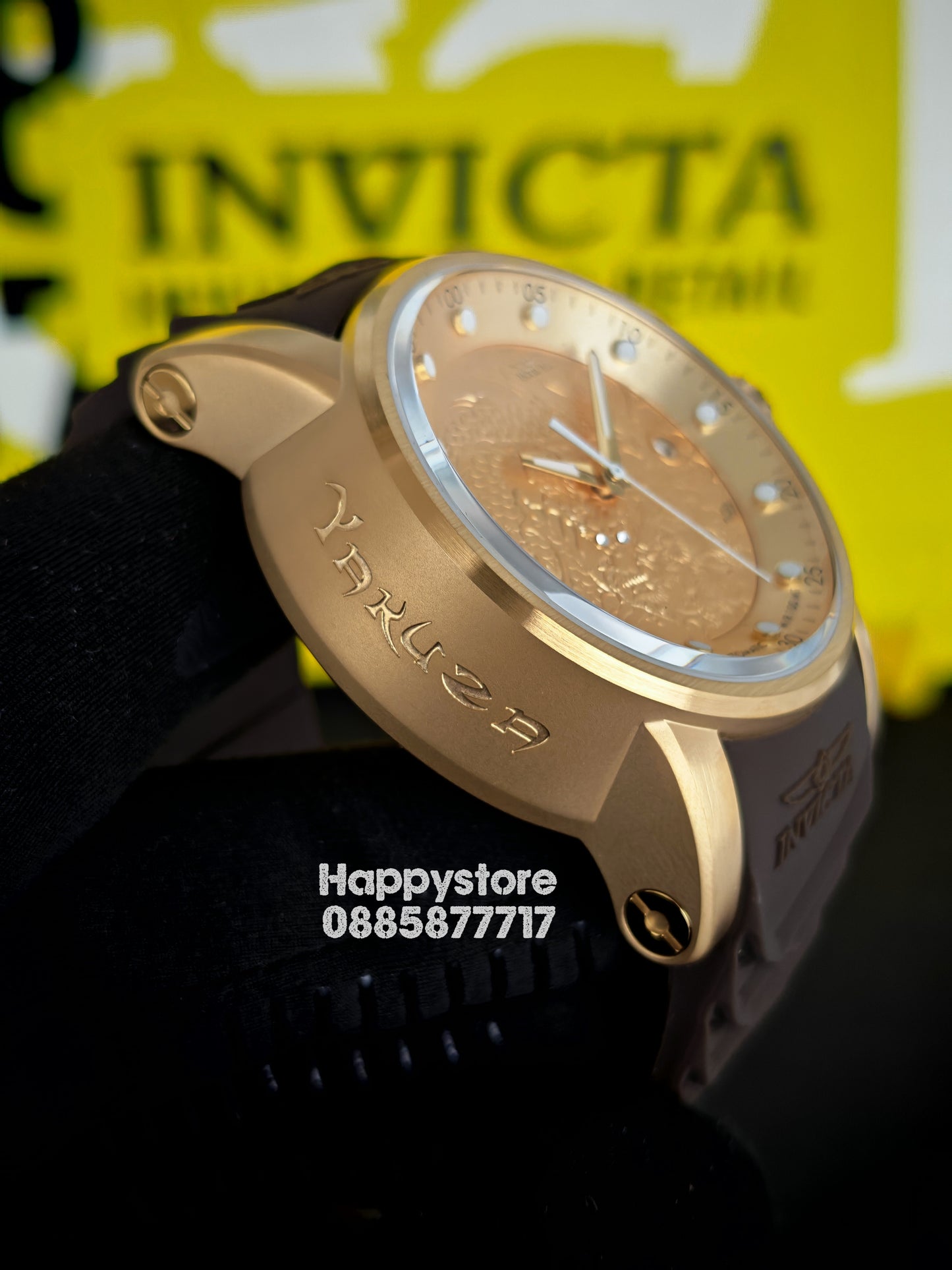 INVICTA Yakuza Gold/Brown automatic 48 mm