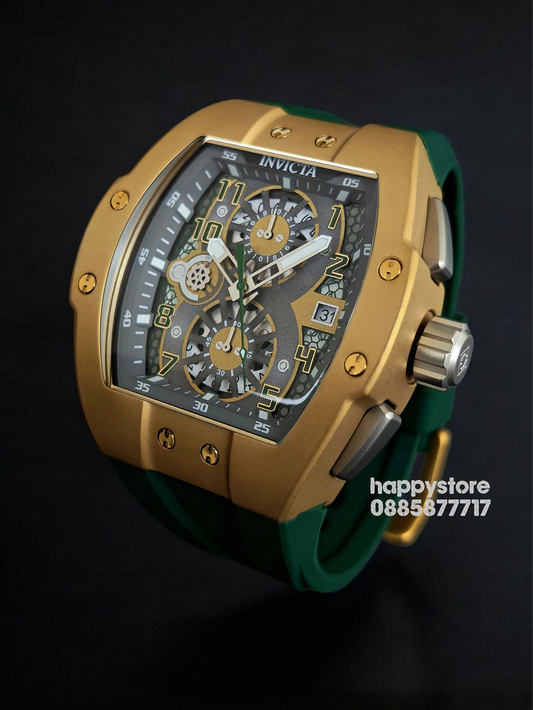 INVICTA Racing Strada Gold/Green 47 mm