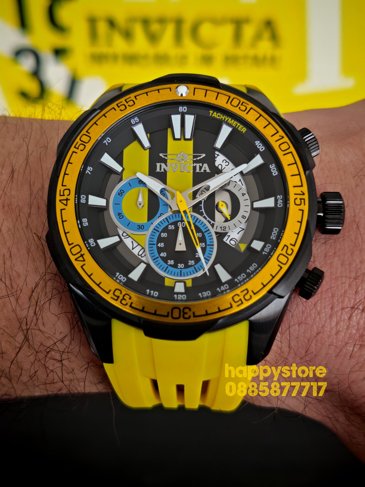INVICTA Racing Yellow 50 mm