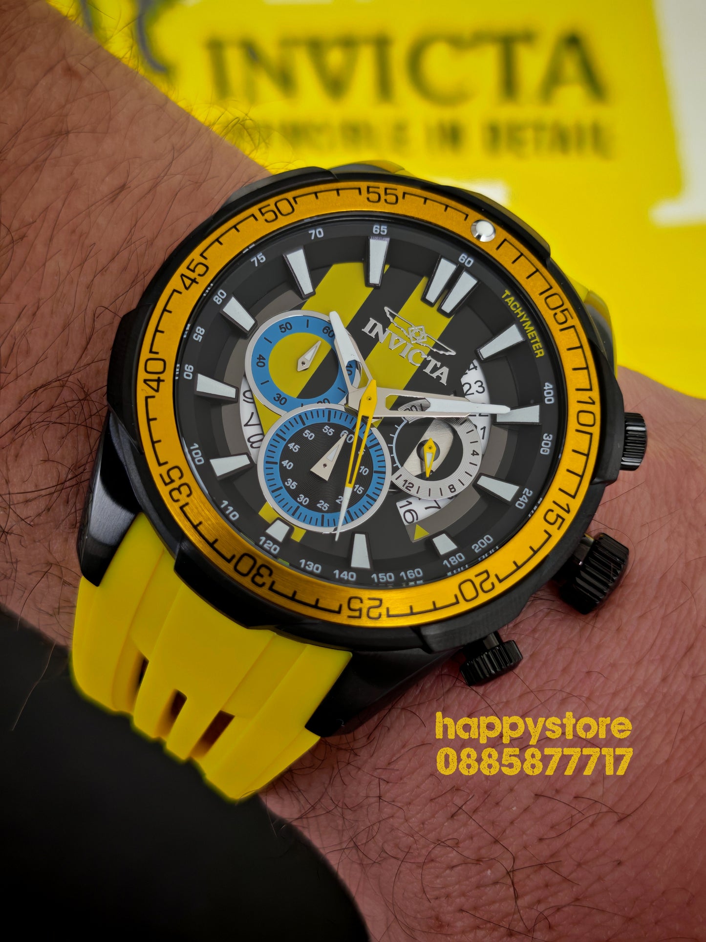 INVICTA Racing Yellow 50 mm