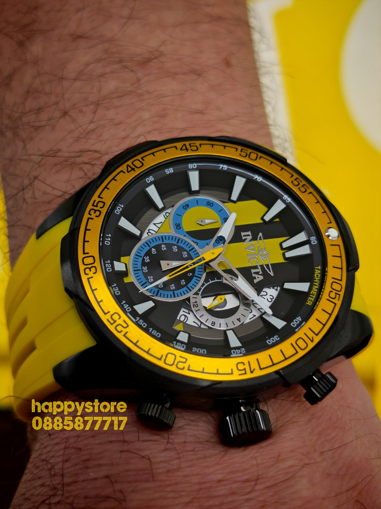 INVICTA Racing Yellow 50 mm