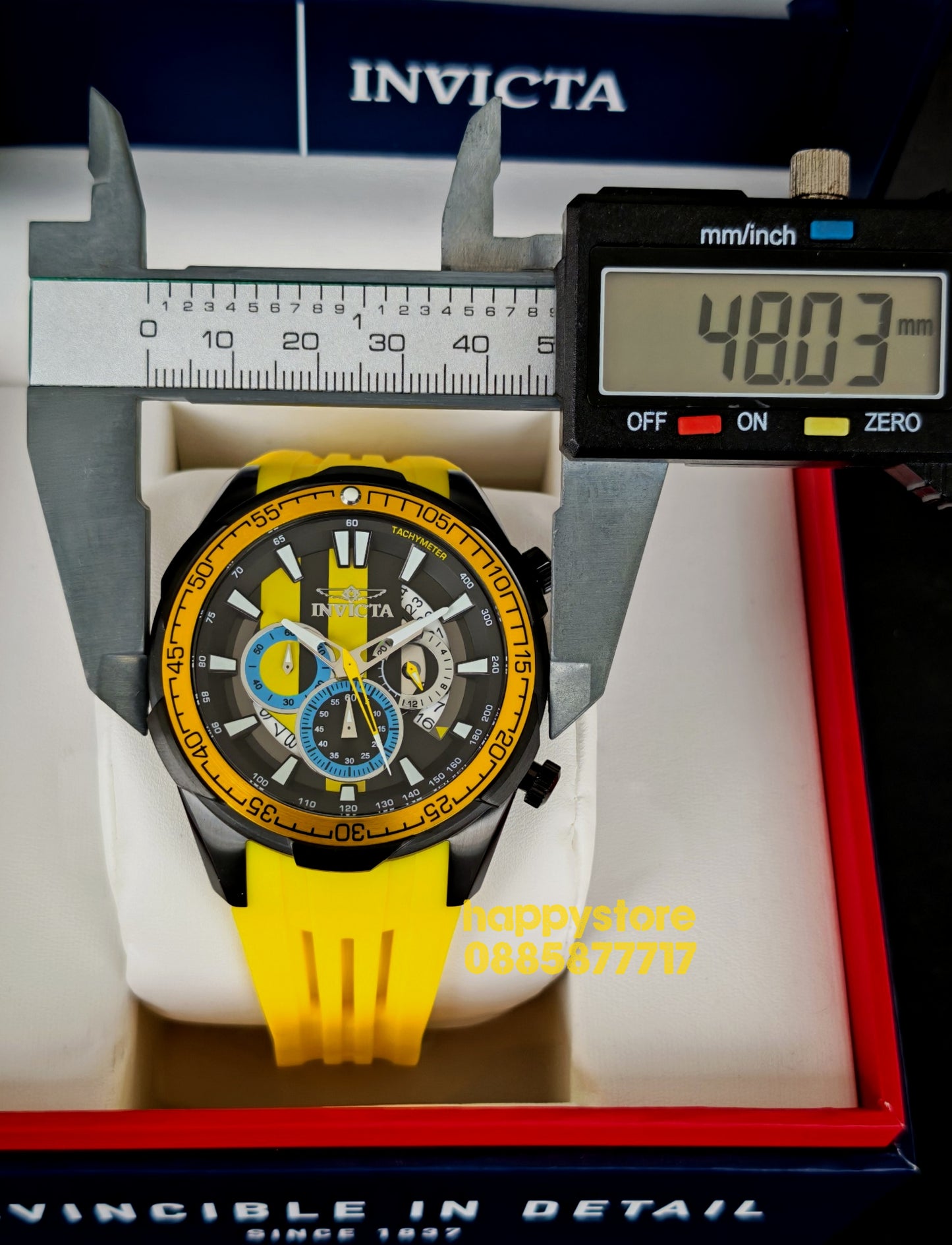 INVICTA Racing Yellow 50 mm