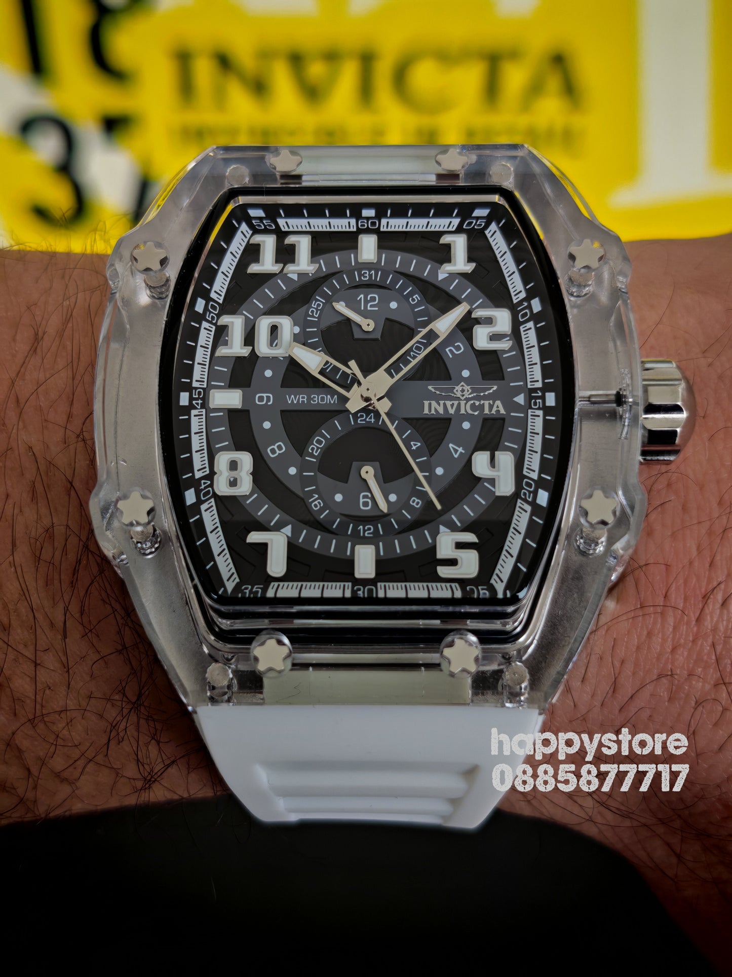 INVICTA Cyclone white/silver 49 mm