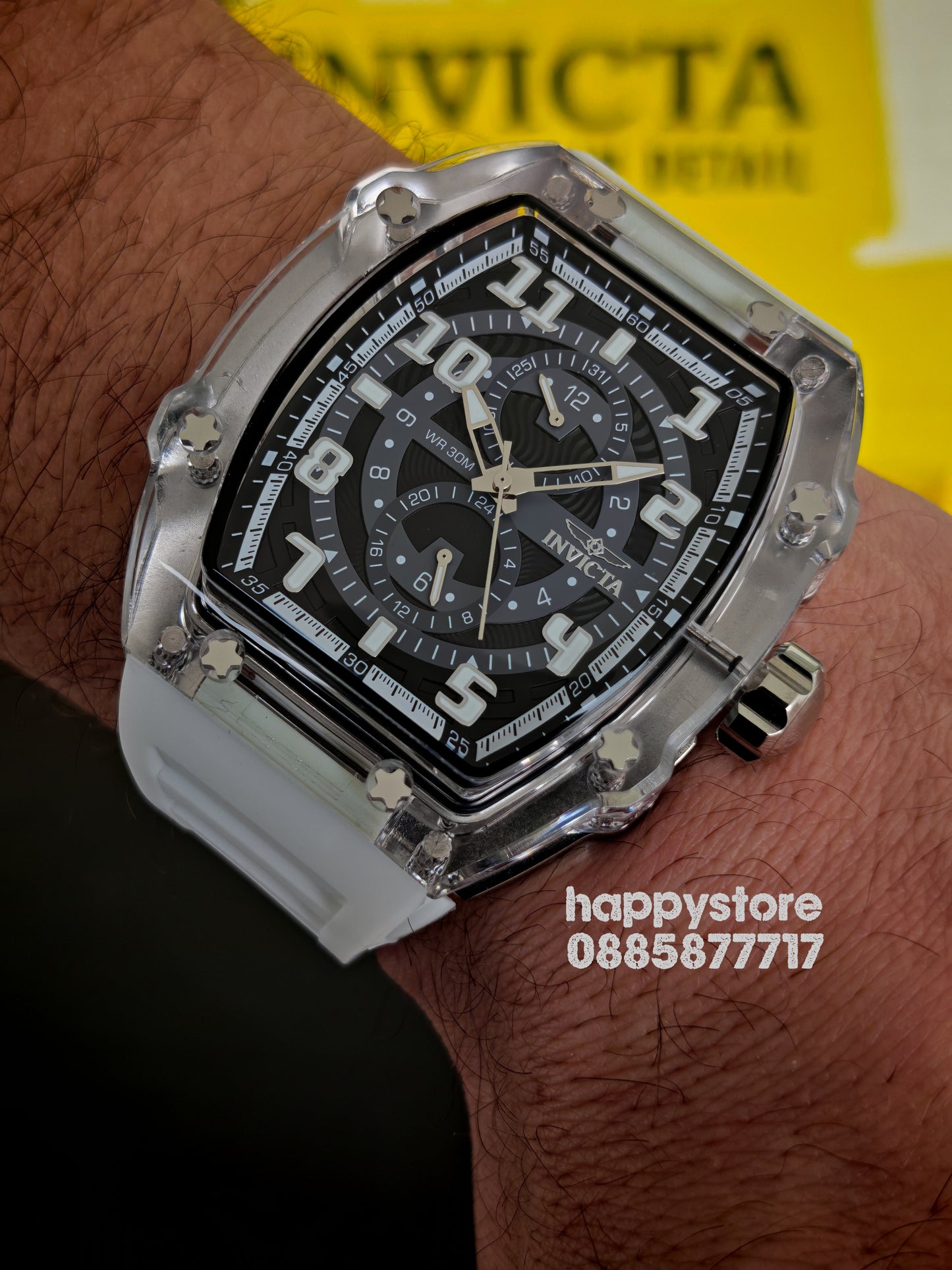 INVICTA Cyclone white/silver 49 mm