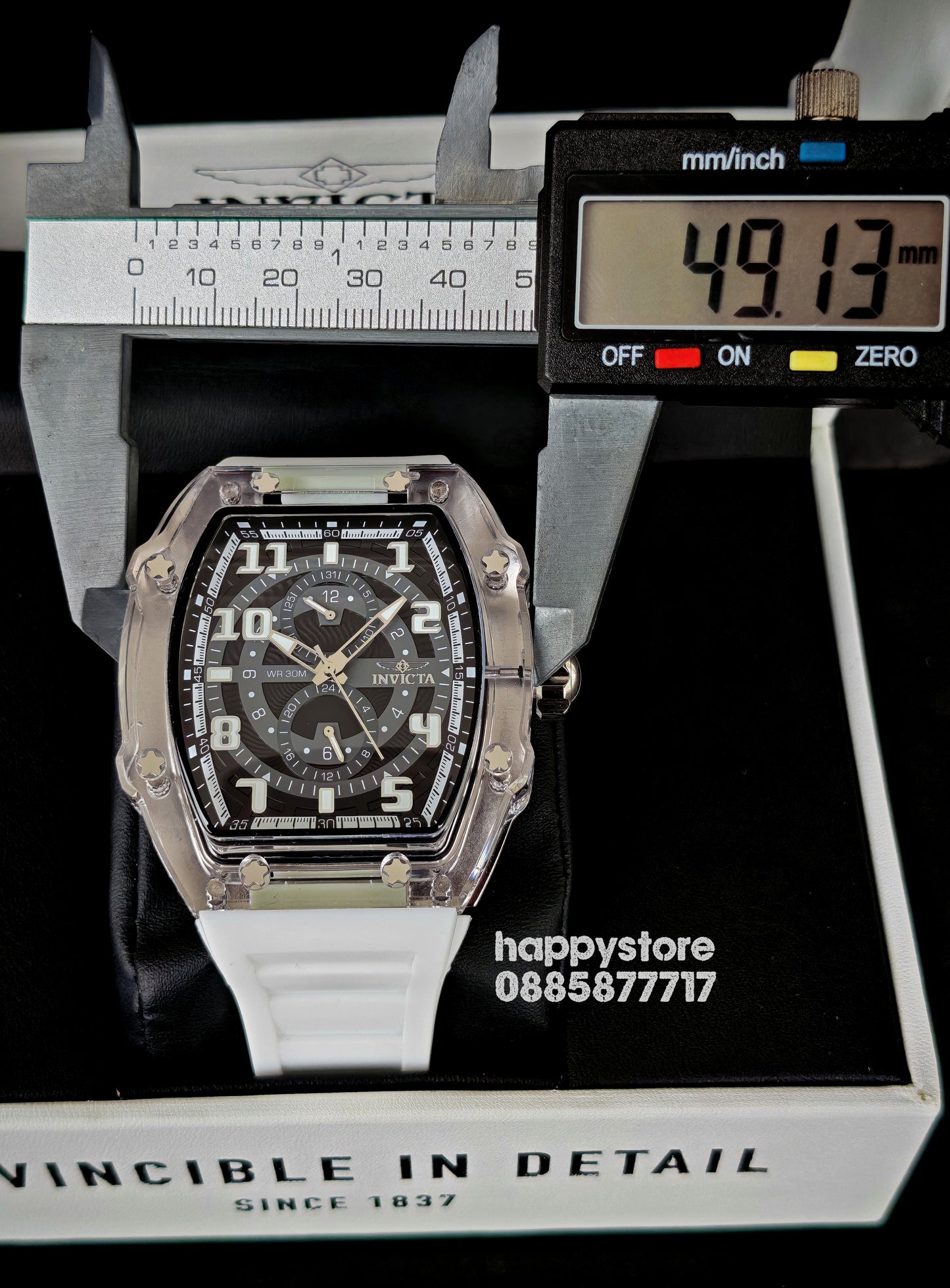 INVICTA Cyclone white/silver 49 mm