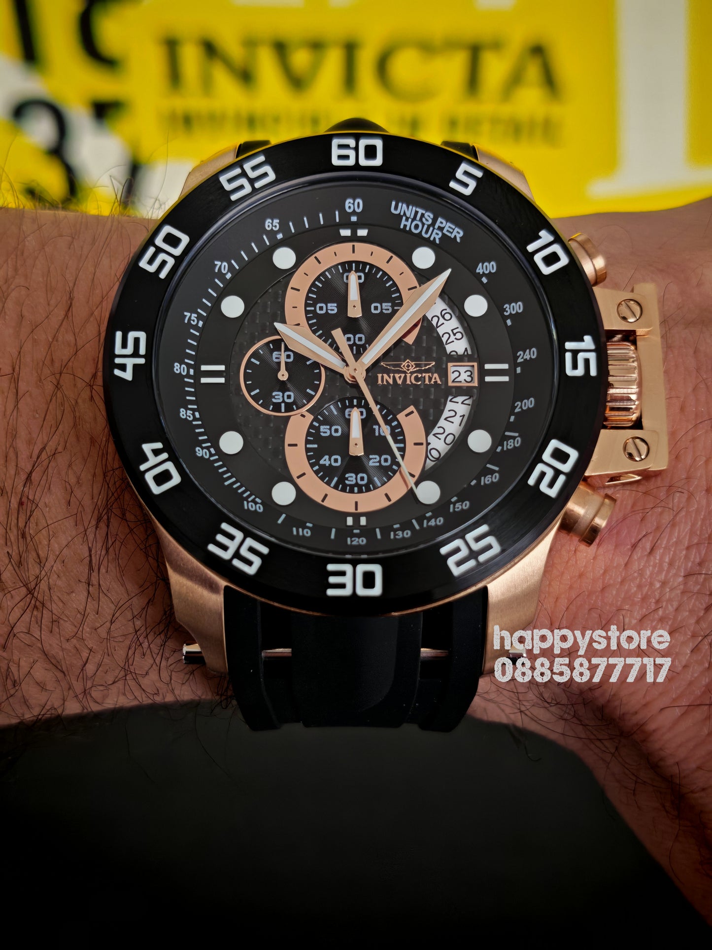 INVICTA I-Force black gold 51 mm