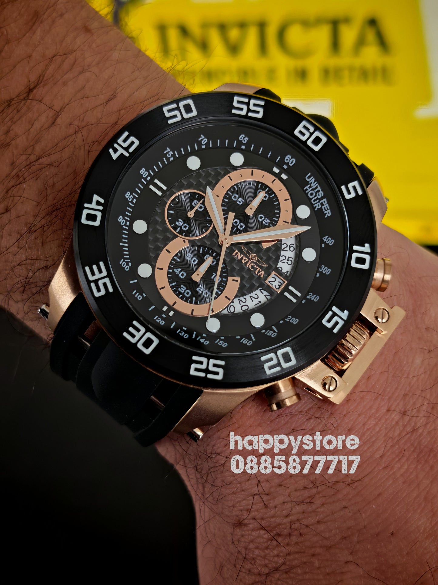INVICTA I-Force black gold 51 mm