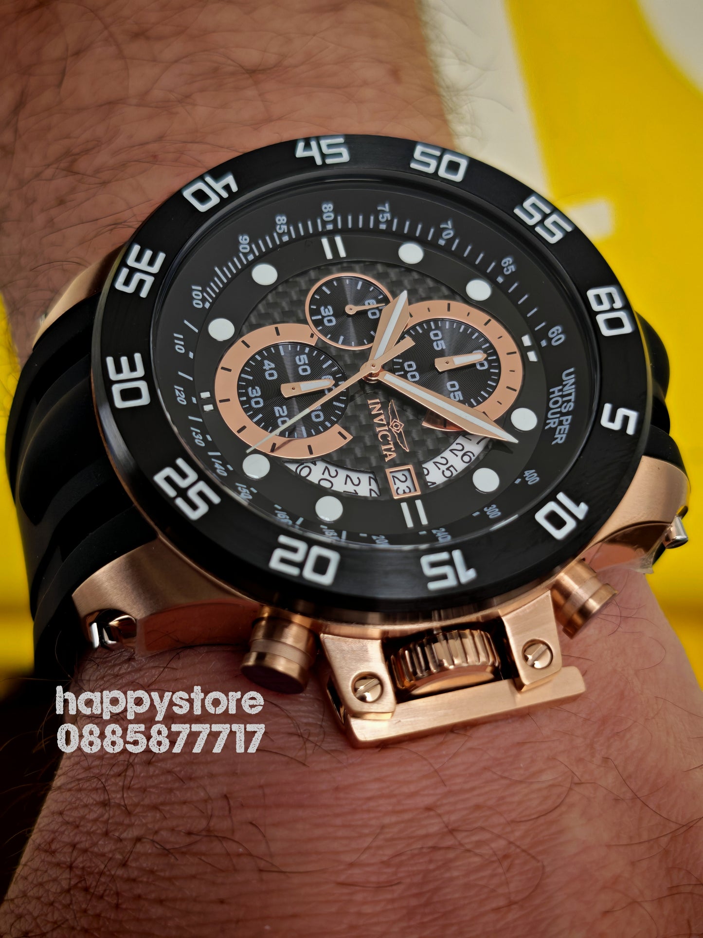 INVICTA I-Force black gold 51 mm