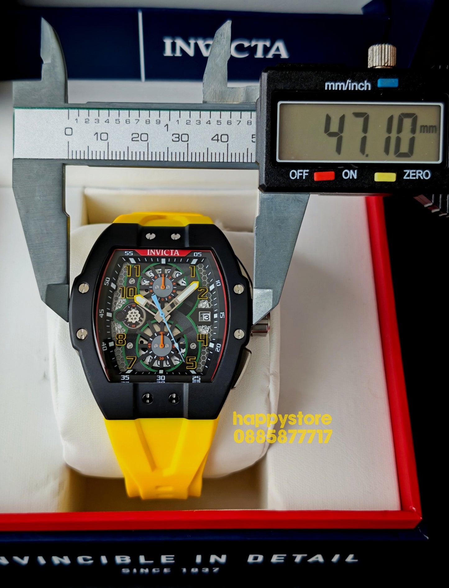 INVICTA Strada Yellow 47 mm