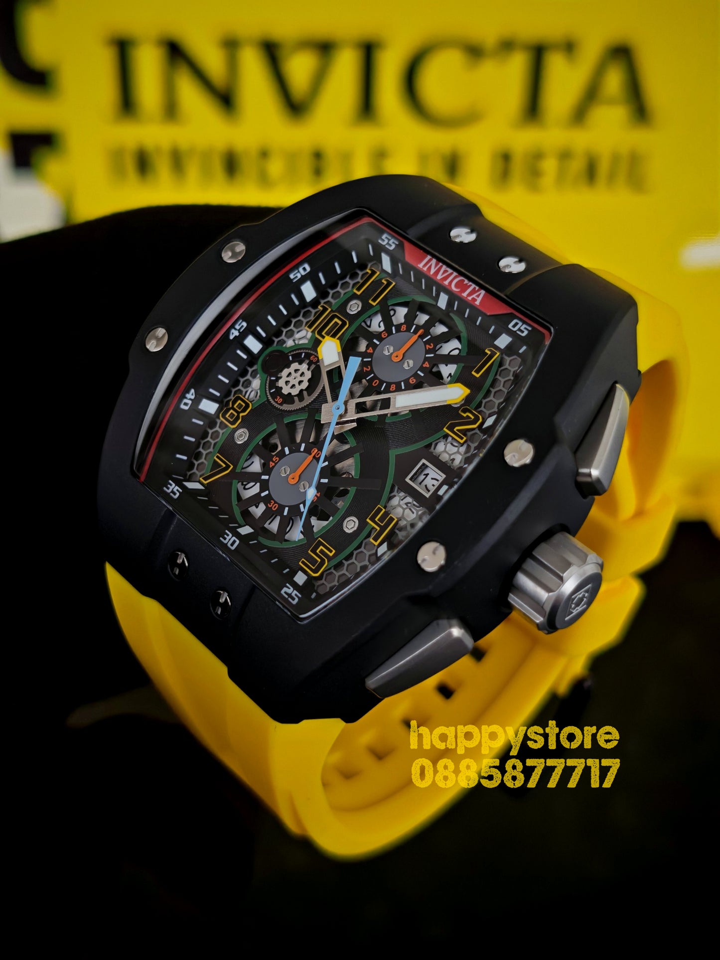 INVICTA Strada Yellow 47 mm