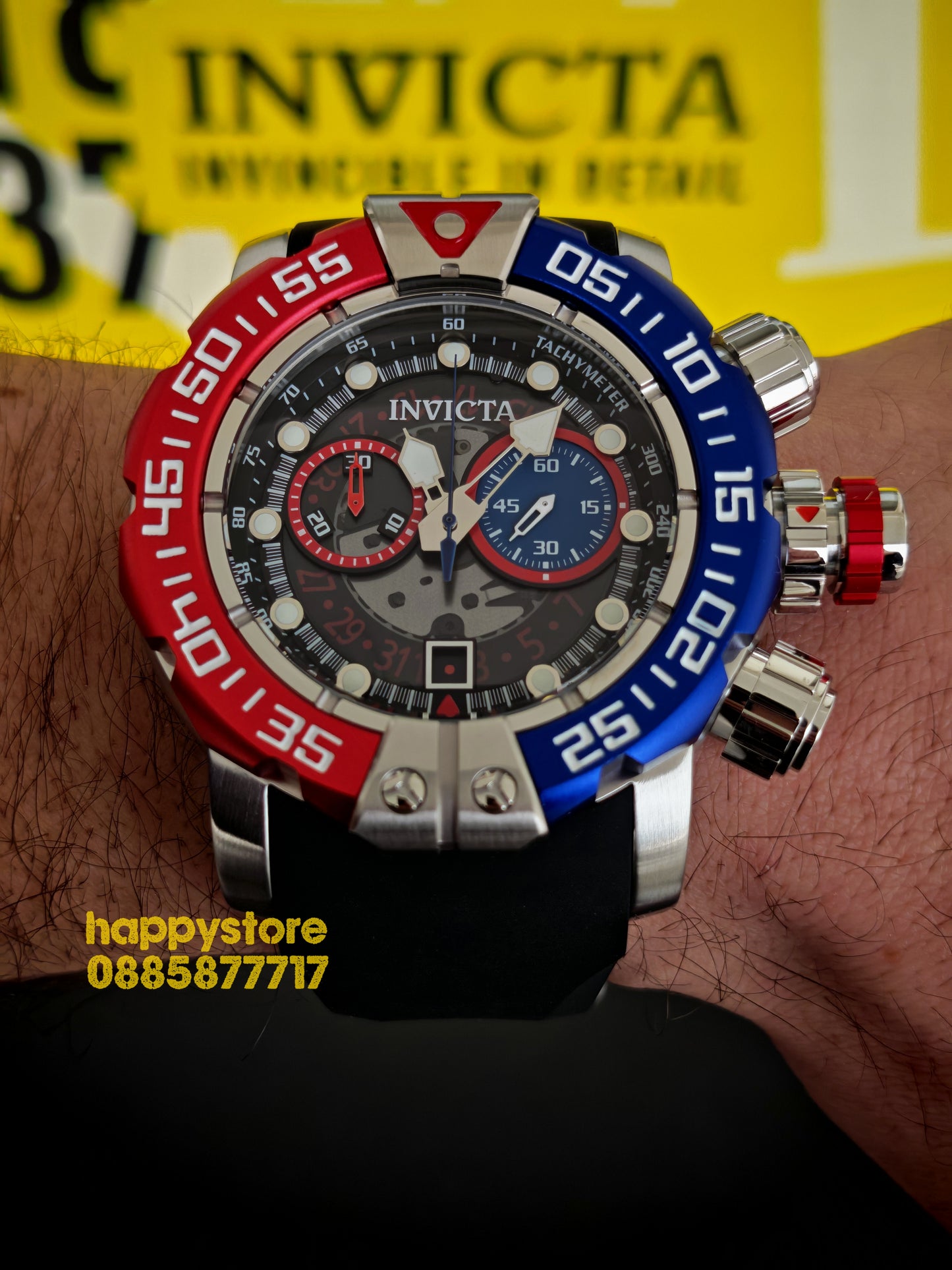 INVICTA Foxhound silver 57 mm