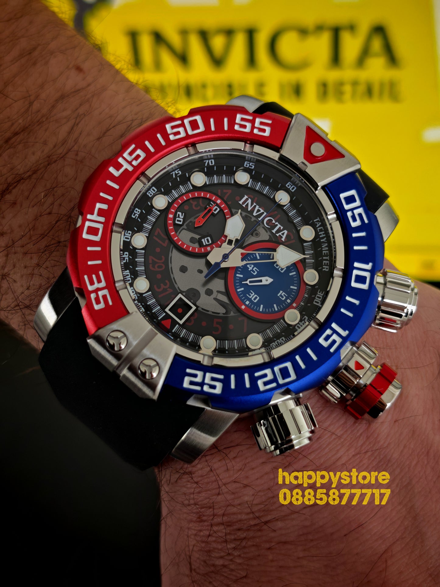 INVICTA Foxhound silver 57 mm
