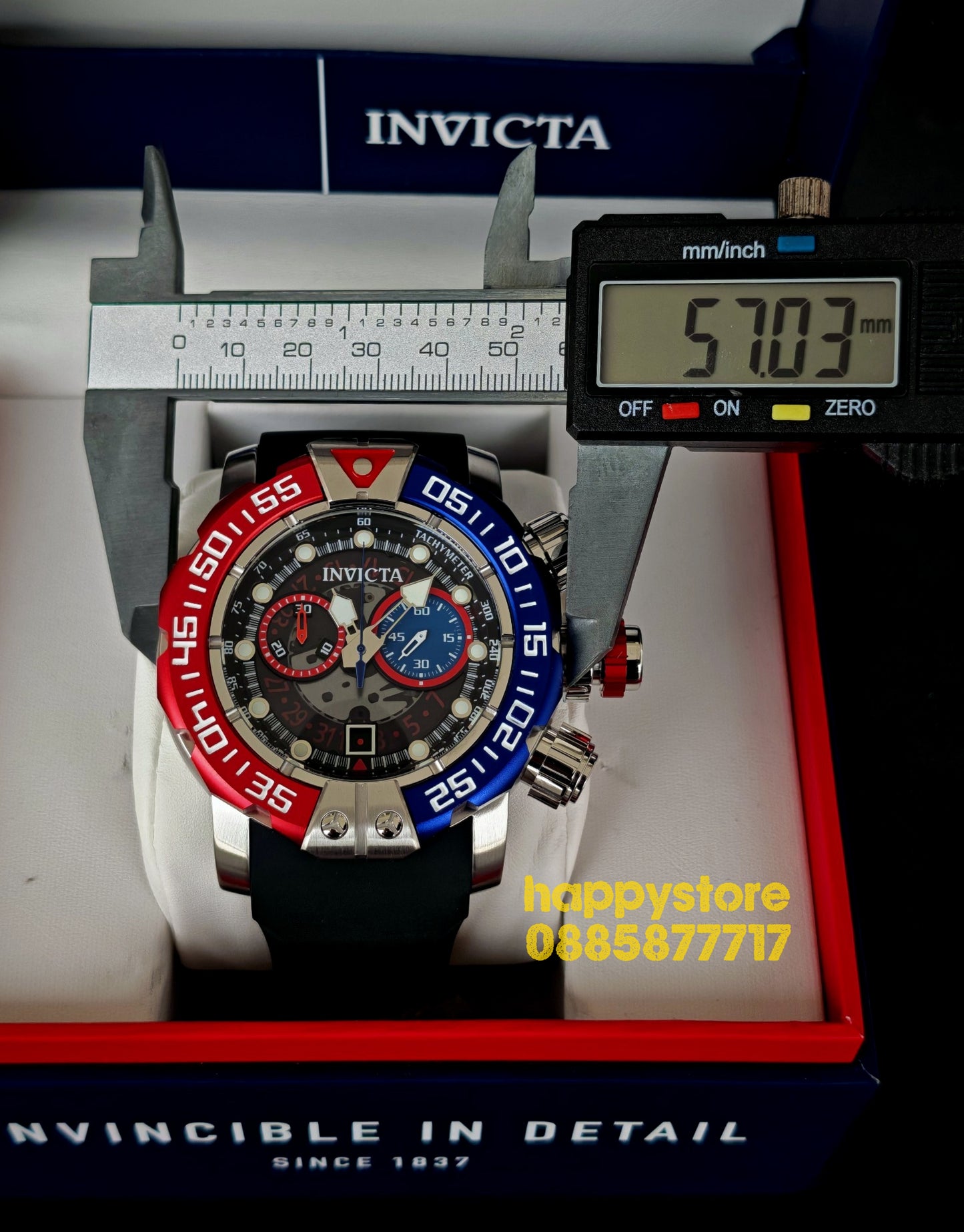 INVICTA Foxhound silver 57 mm
