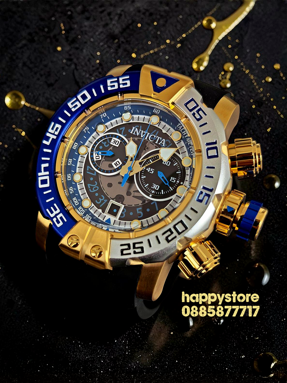 INVICTA Foxhound gold 57 mm