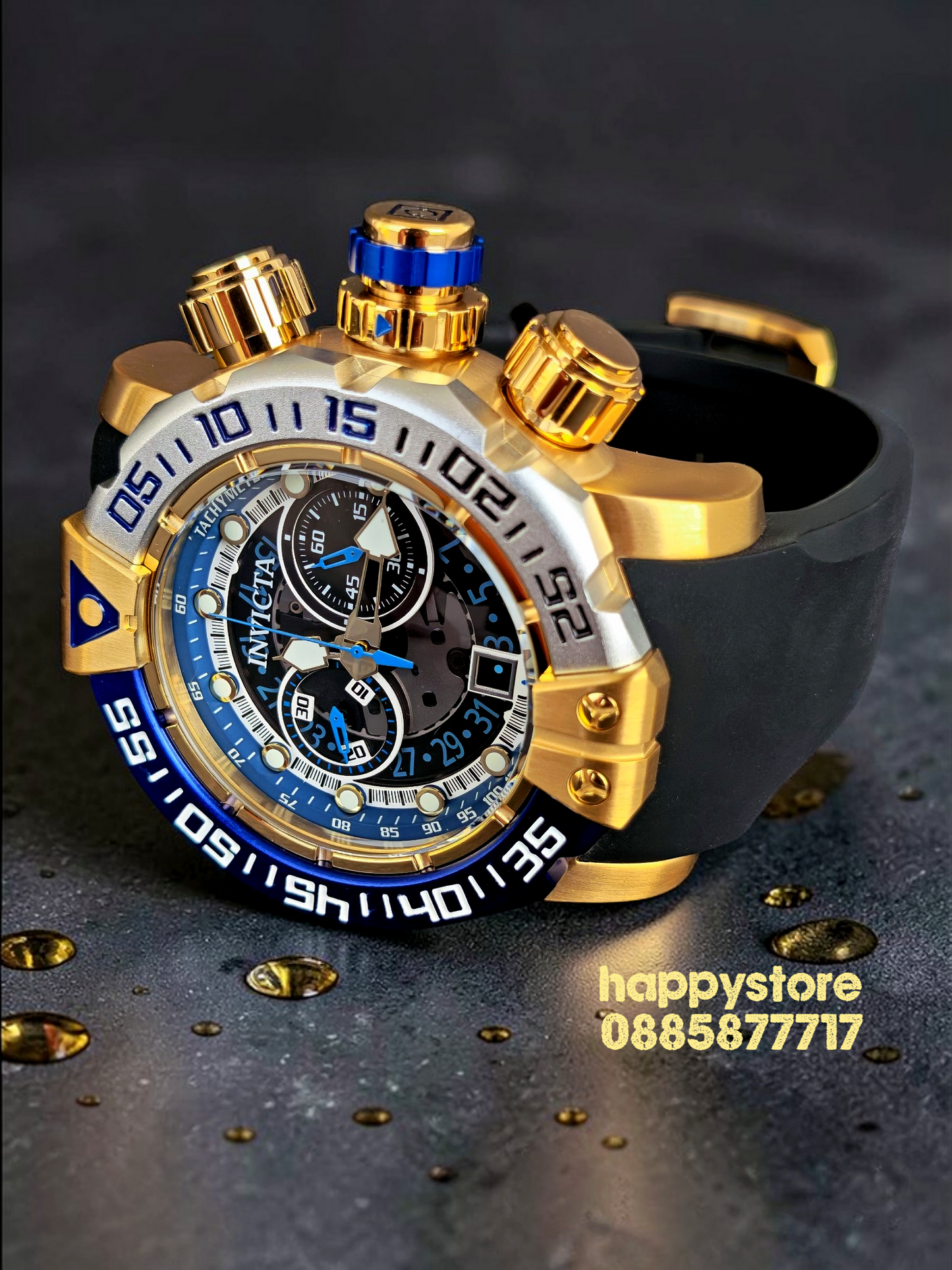 INVICTA Foxhound gold 57 mm