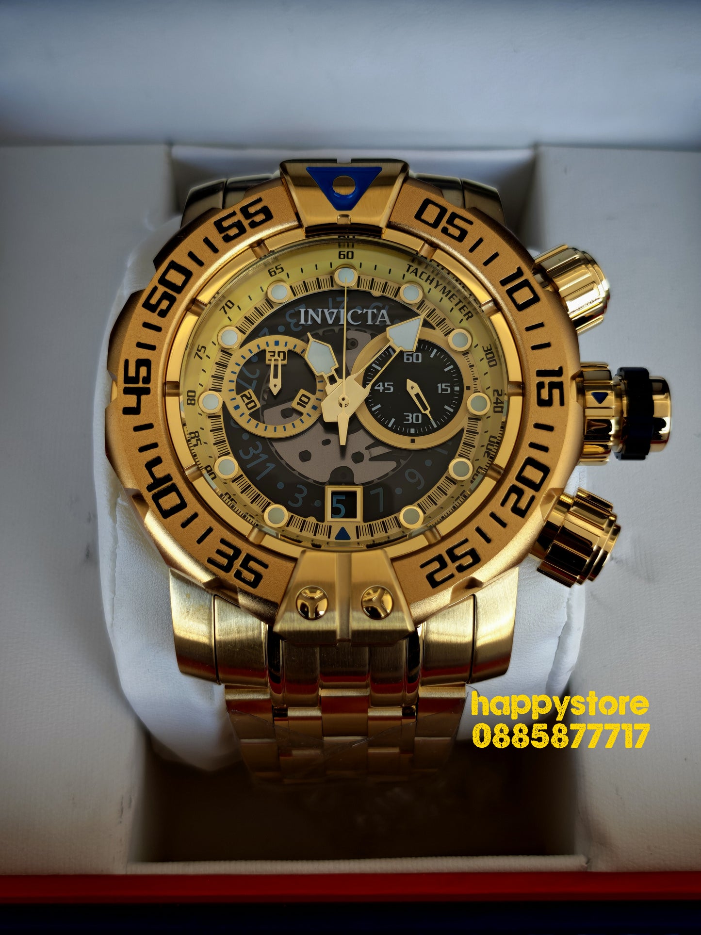 INVICTA Foxhound full metal Gold 57 mm