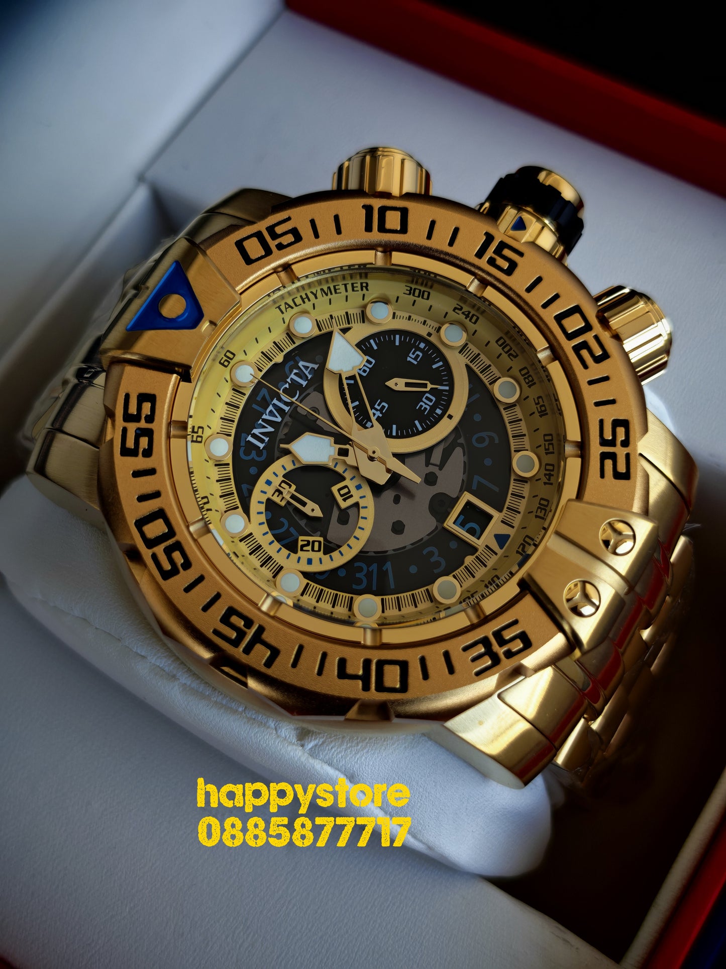 INVICTA Foxhound full metal Gold 57 mm