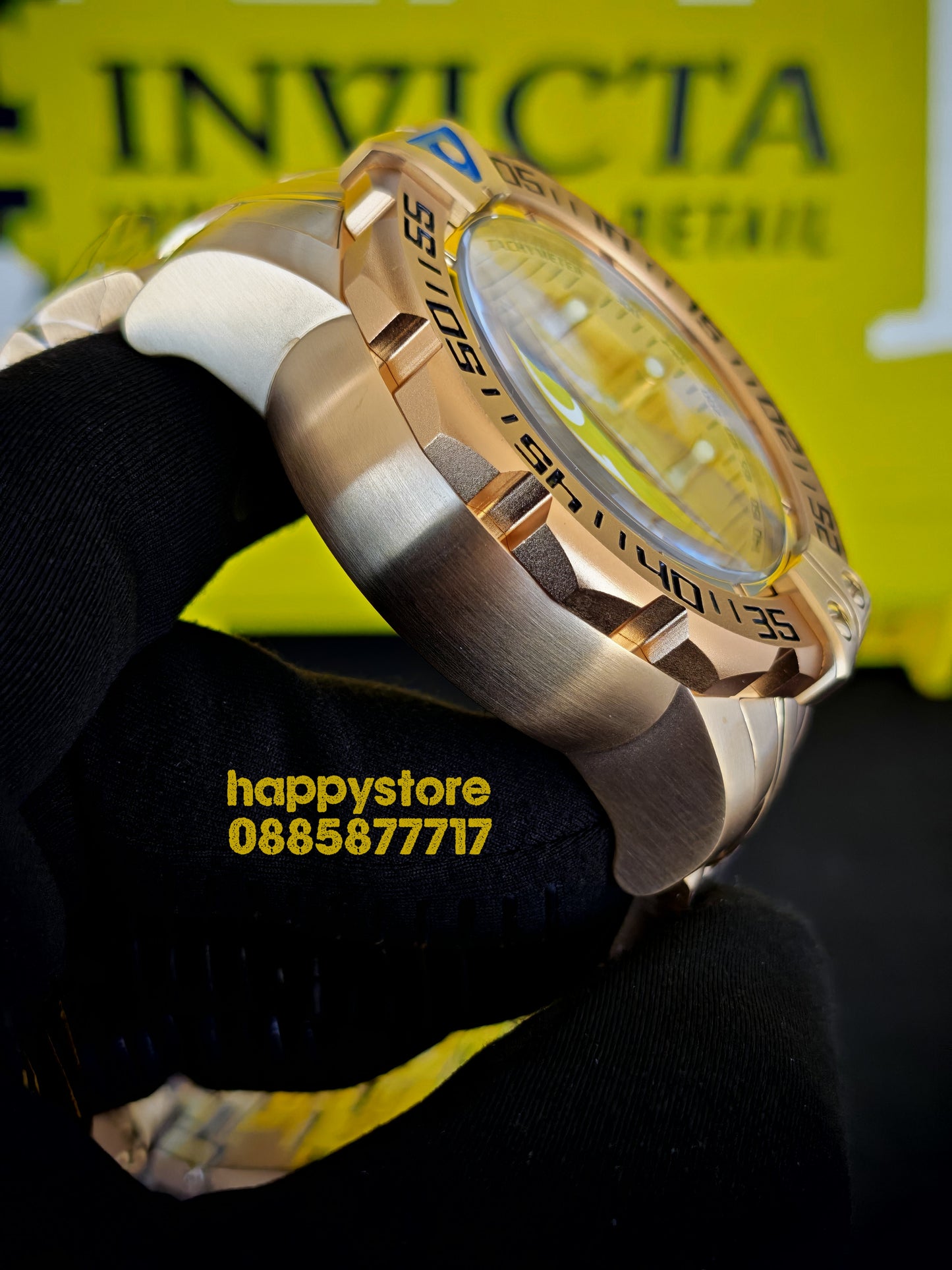 INVICTA Foxhound full metal Gold 57 mm