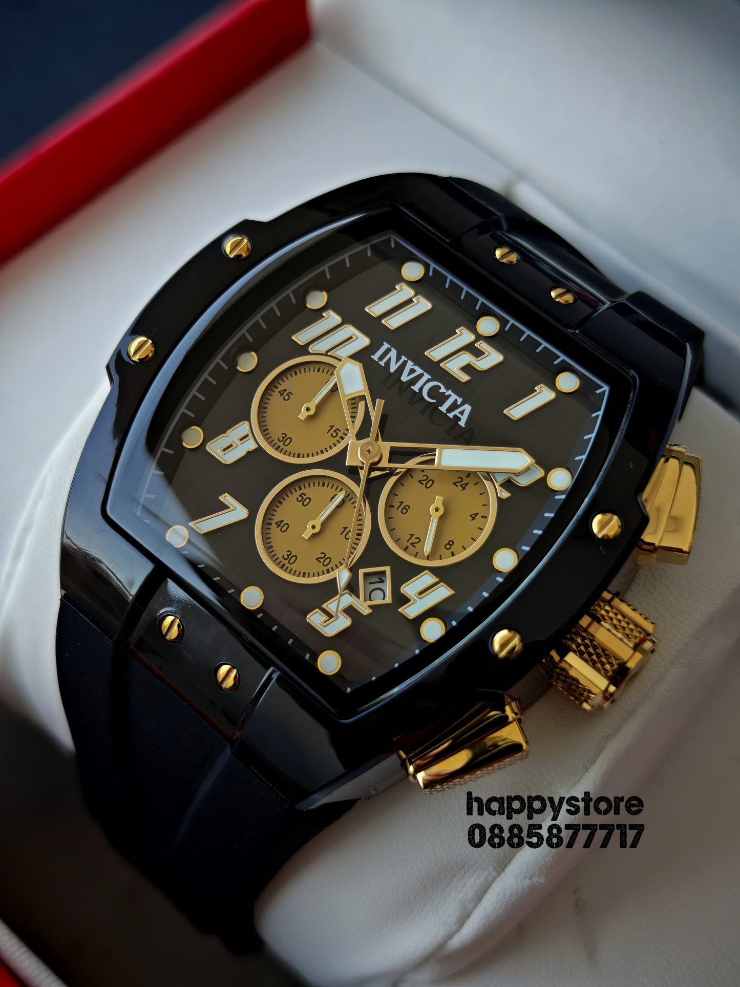 INVICTA Ghost black/gold 47 mm