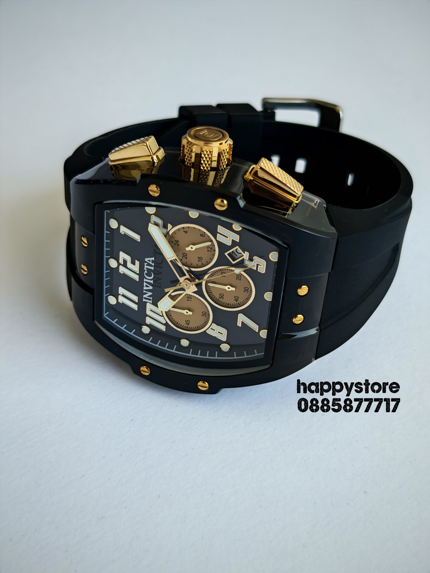 INVICTA Ghost black/gold 47 mm