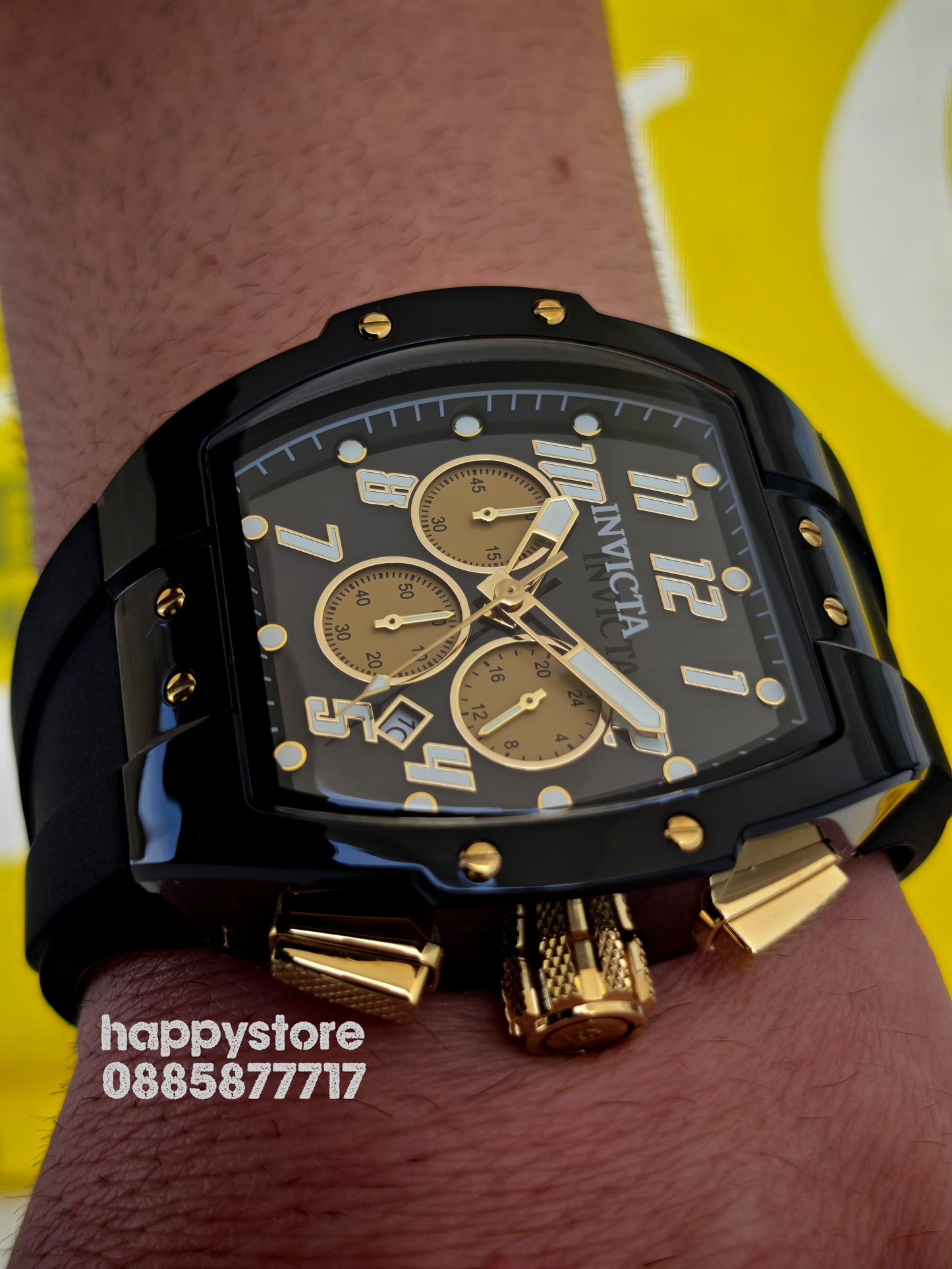 INVICTA Ghost black/gold 47 mm