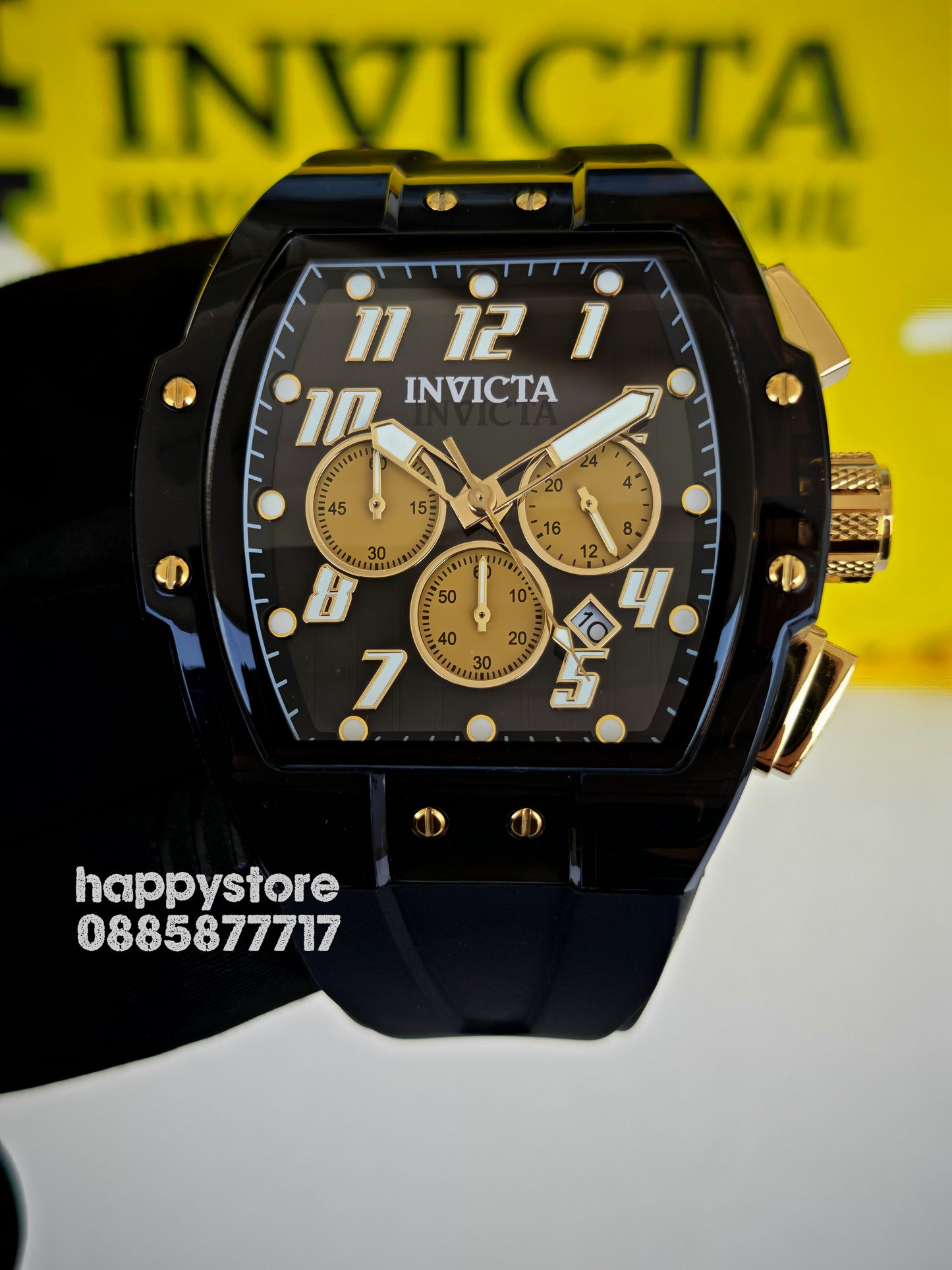 INVICTA Ghost black/gold 47 mm