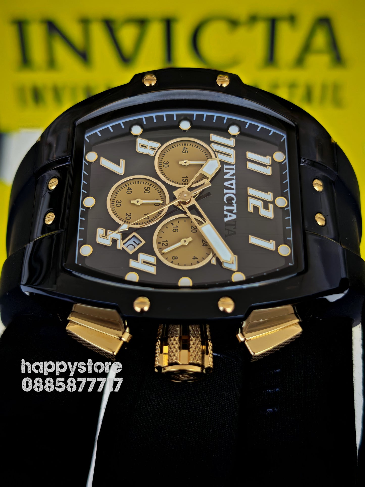 INVICTA Ghost black/gold 47 mm