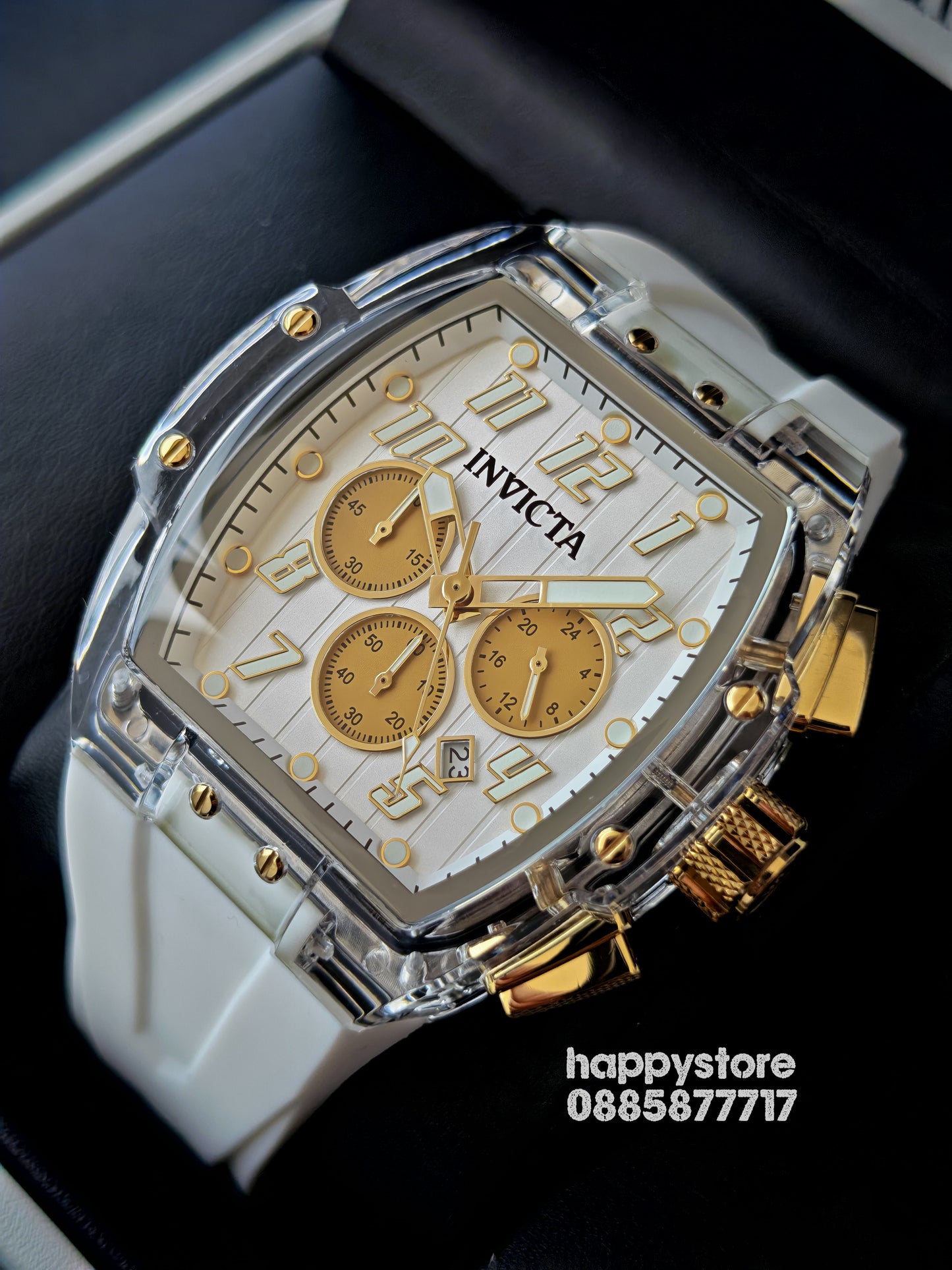 INVICTA Ghost white/gold 47 mm