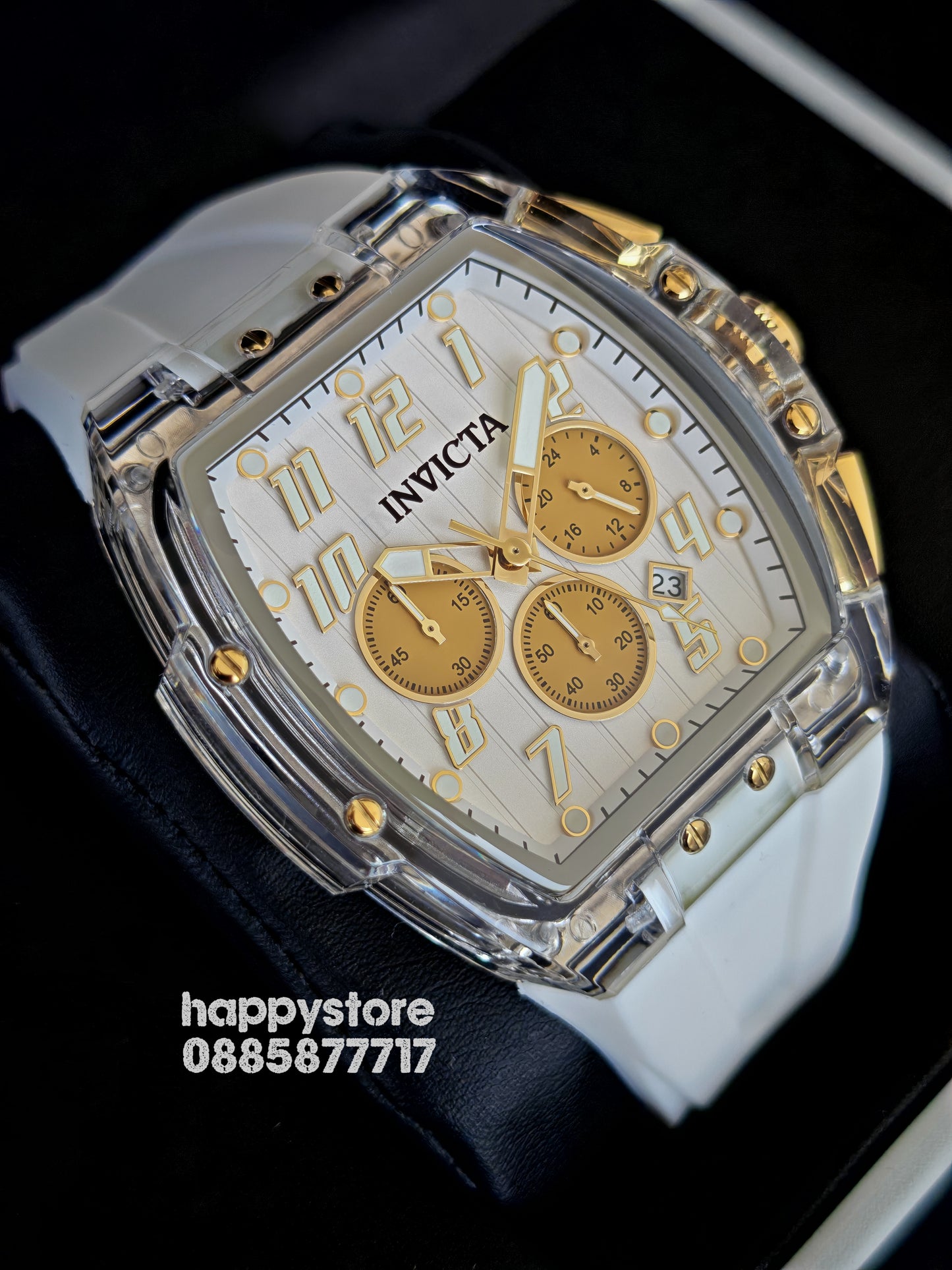INVICTA Ghost white/gold 47 mm