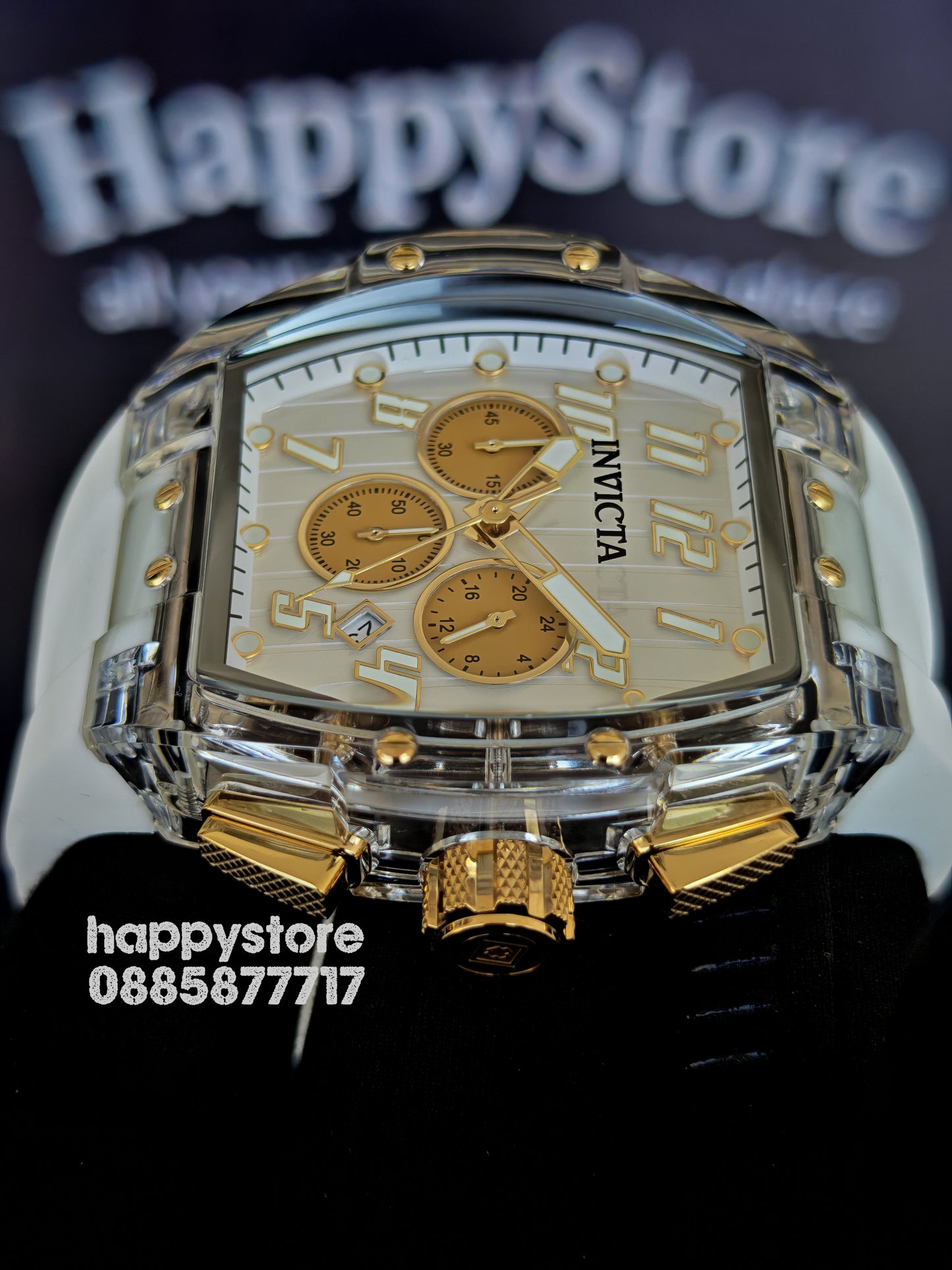 INVICTA Ghost white/gold 47 mm