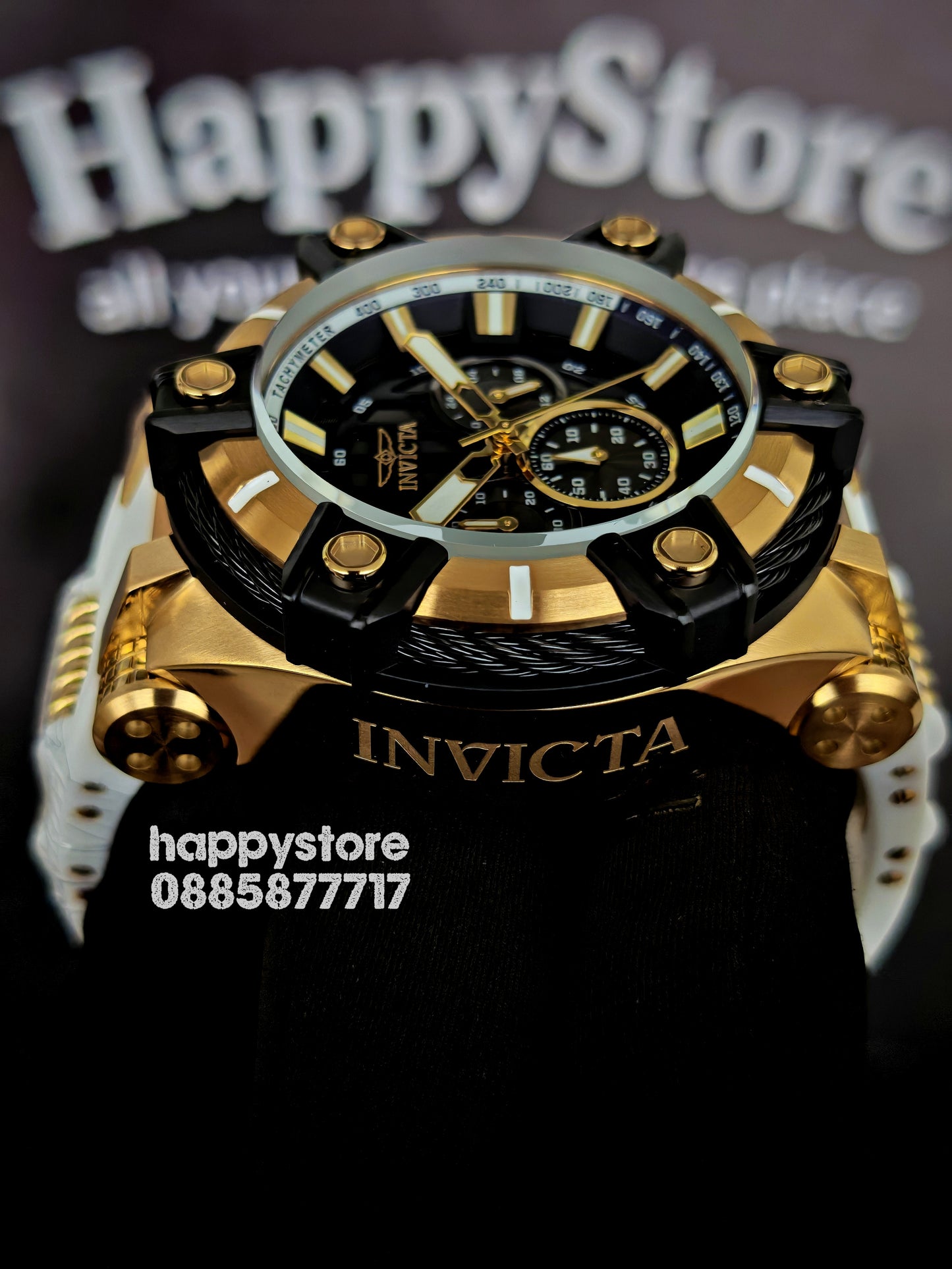 INVICTA Bolt Gunmetal white/gold 52 mm