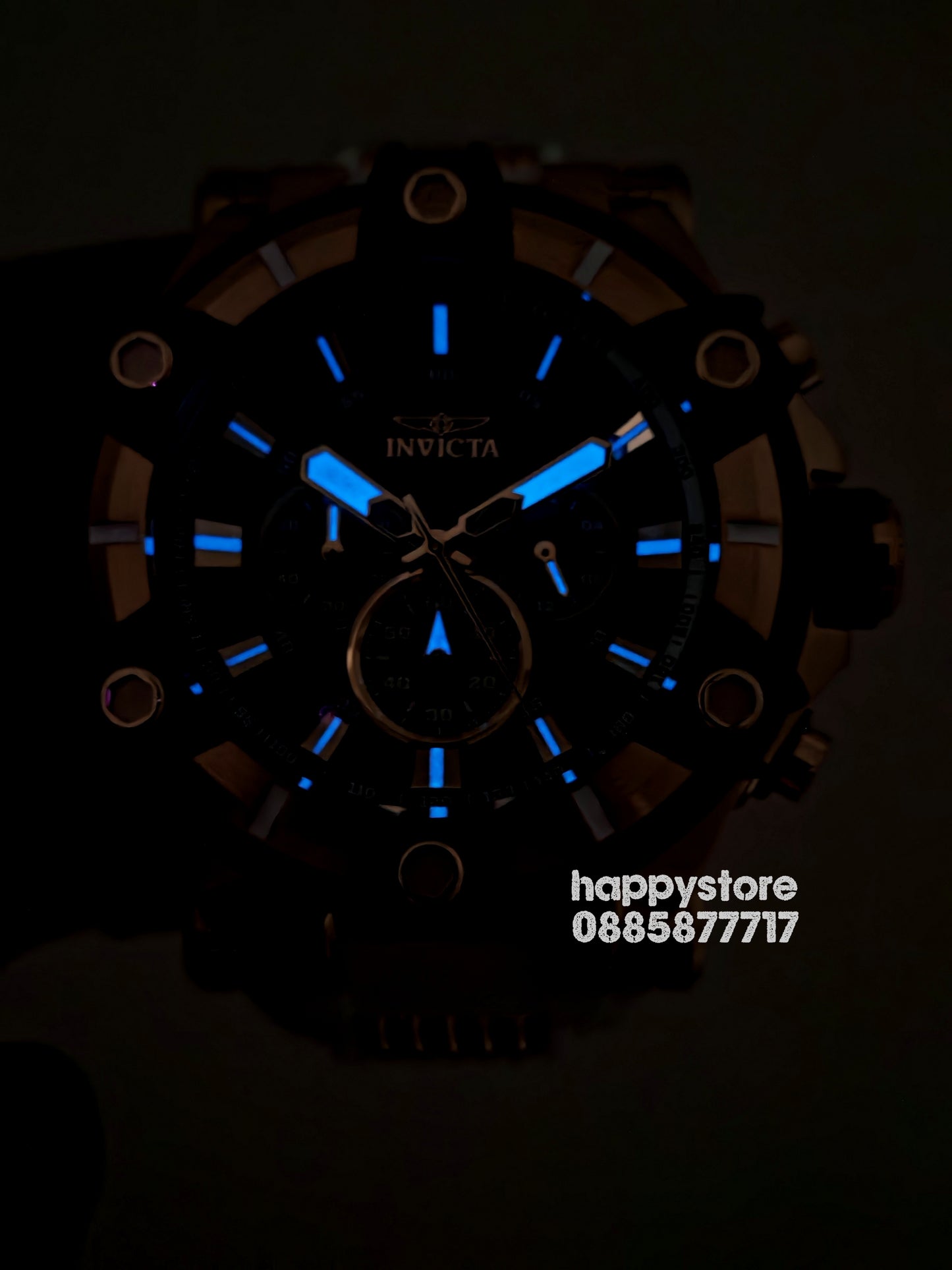 INVICTA Bolt Gunmetal white/gold 52 mm