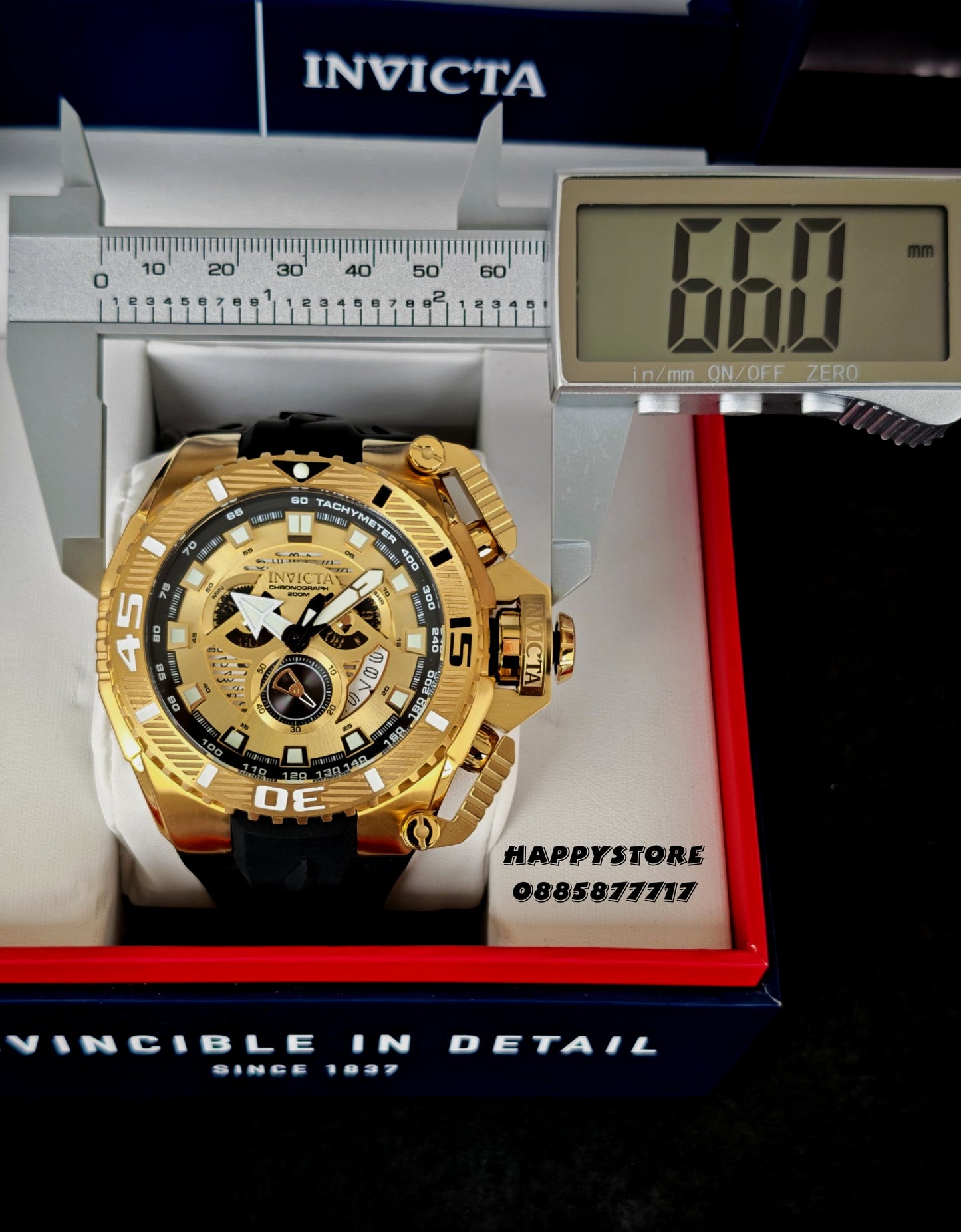 INVICTA Optimus Gold 66 mm