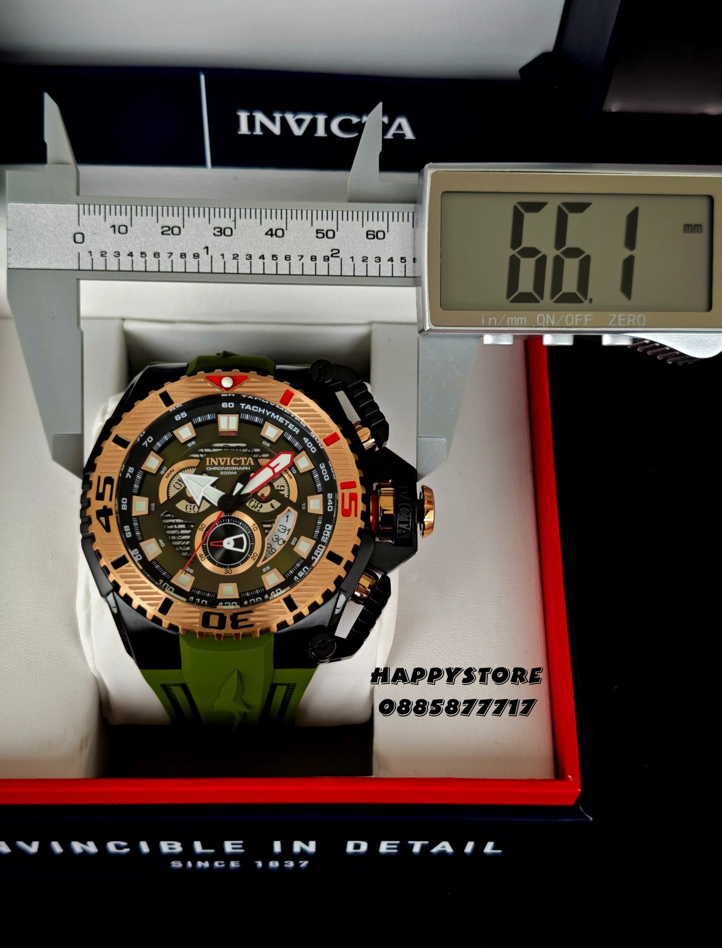 INVICTA Optimus Army Green 66 mm