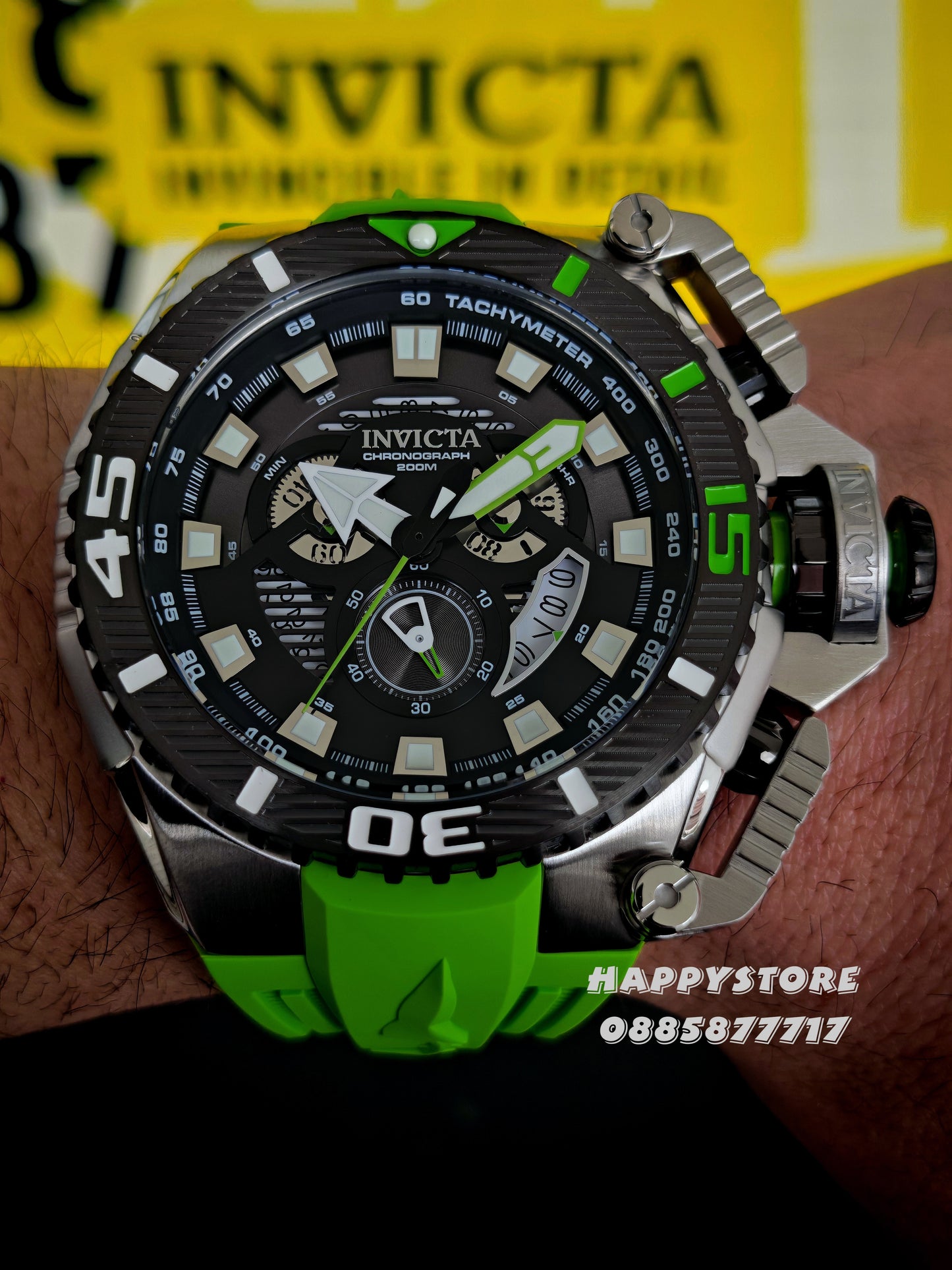 INVICTA Optimus Light Green 66 mm