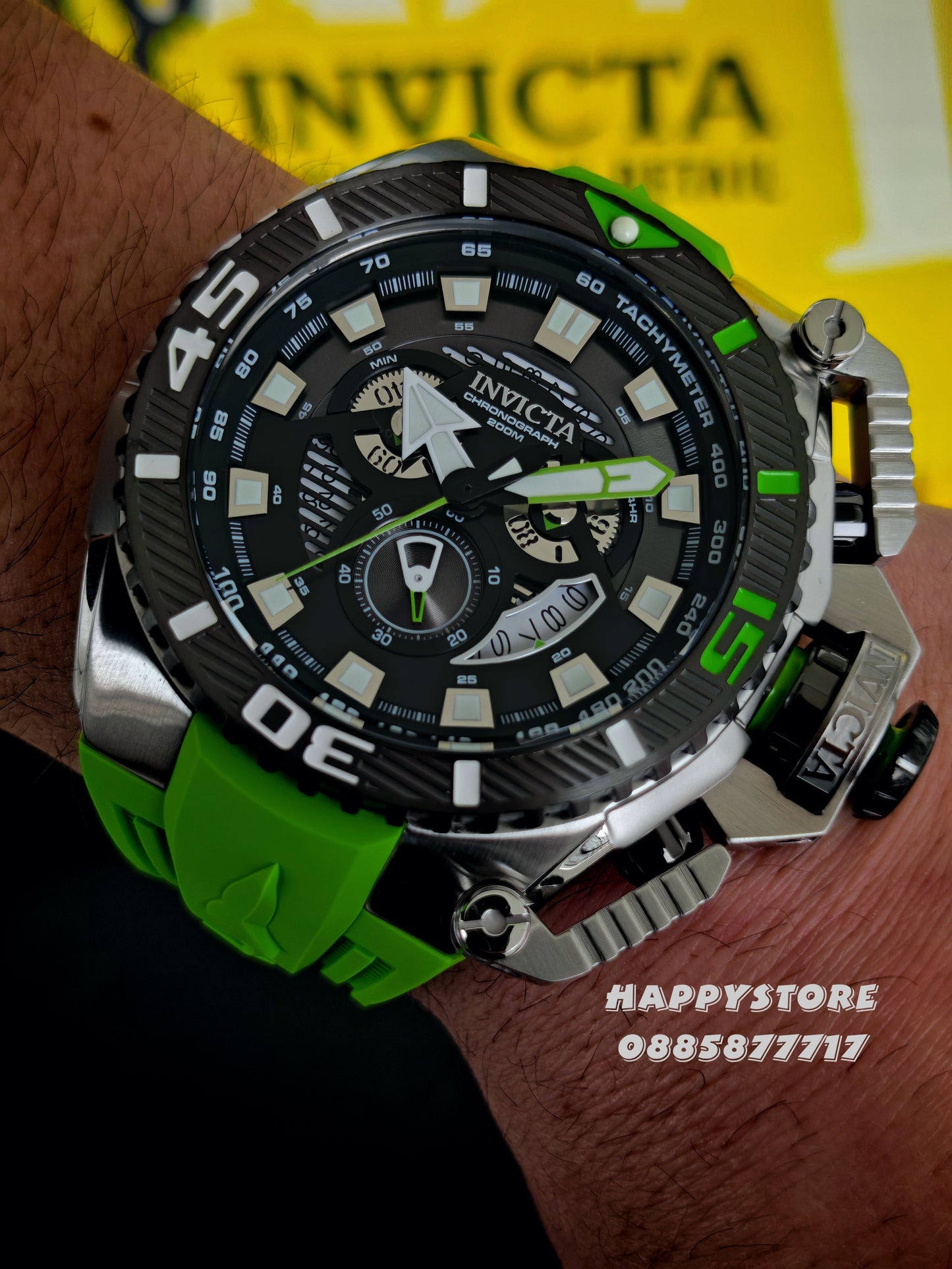 INVICTA Optimus Light Green 66 mm