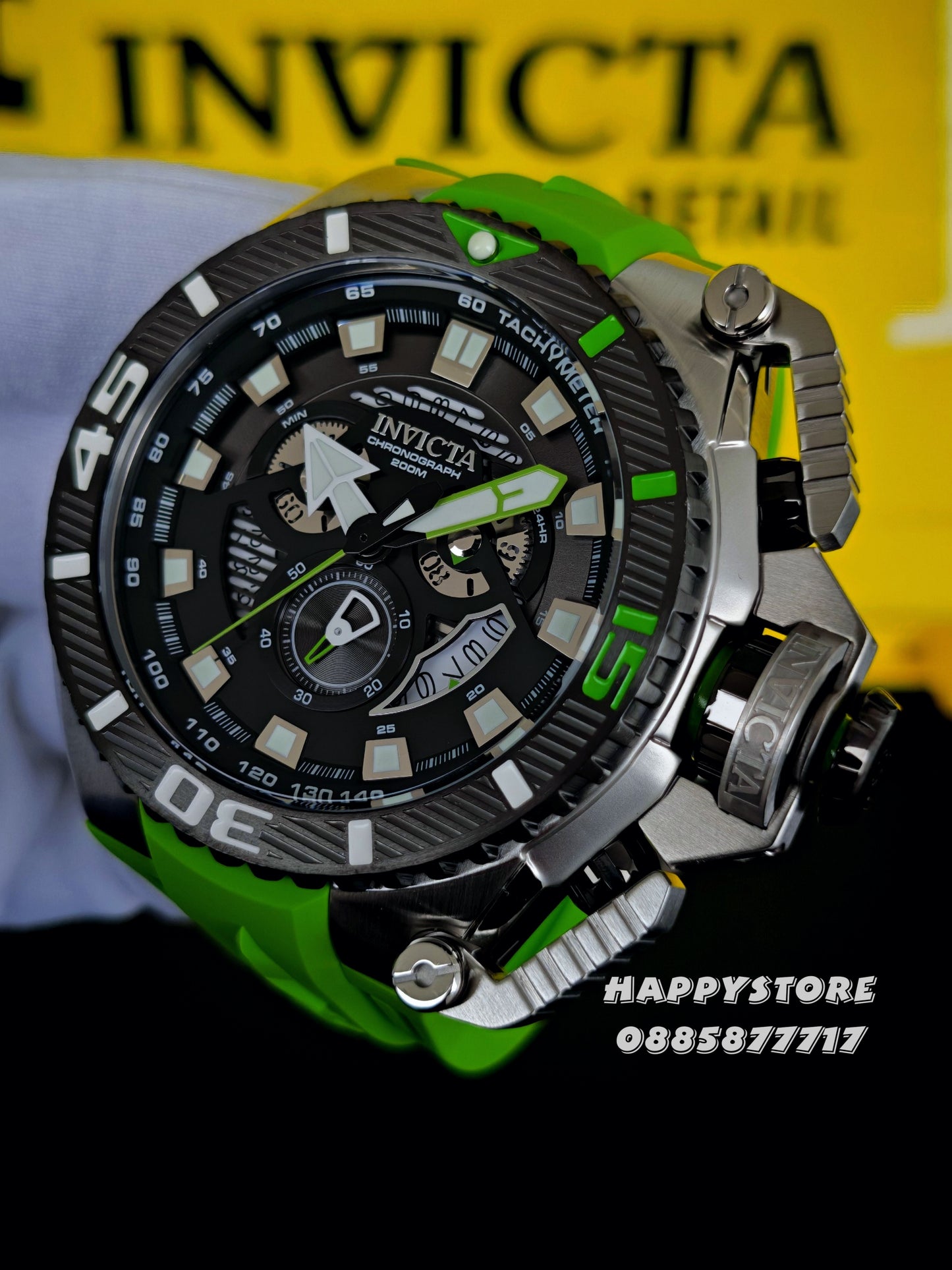 INVICTA Optimus Light Green 66 mm