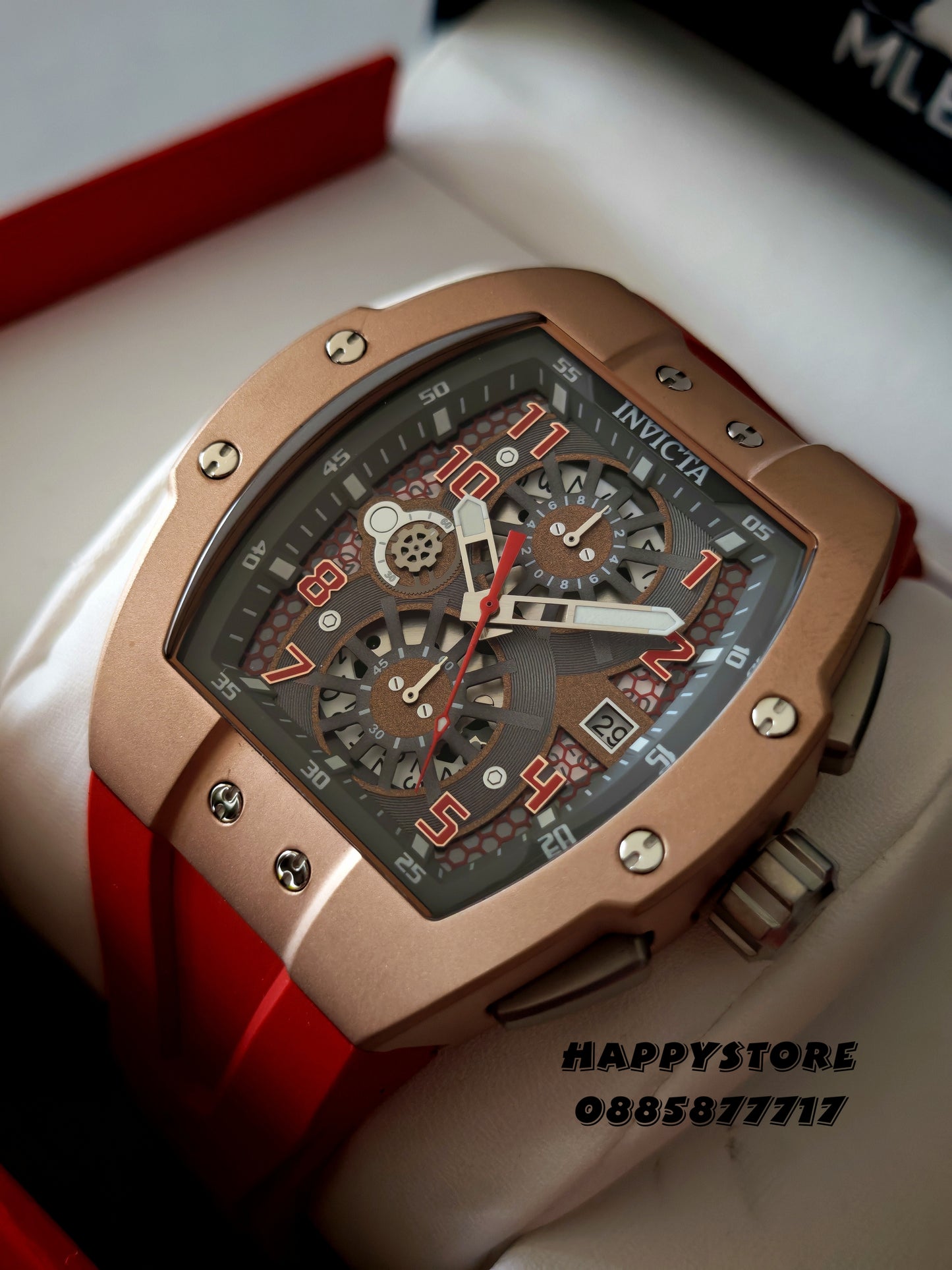 INVICTA Racing Srada Red/Rose Gold 47 mm