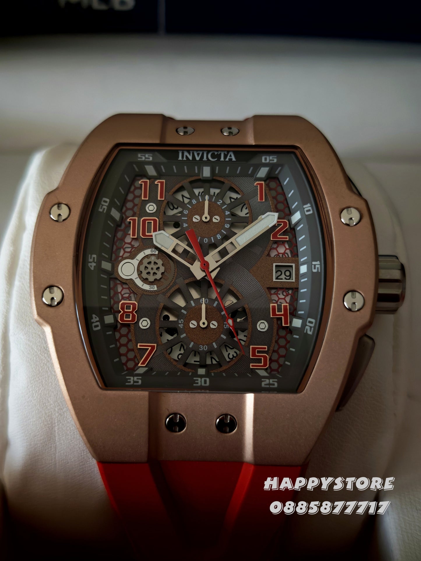 INVICTA Racing Srada Red/Rose Gold 47 mm