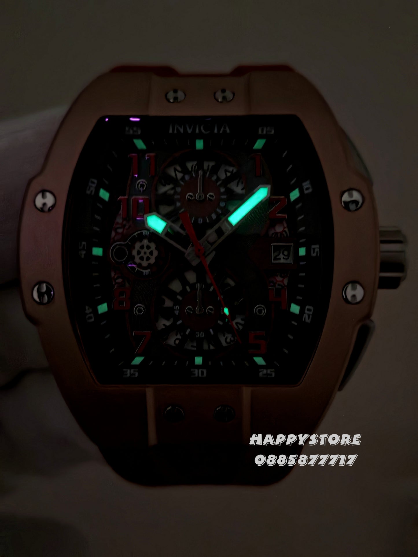 INVICTA Racing Srada Red/Rose Gold 47 mm