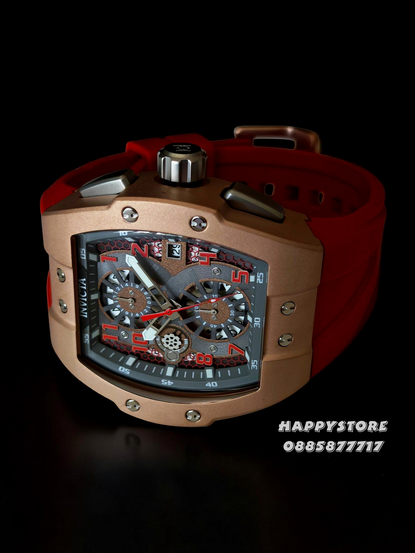 INVICTA Racing Srada Red/Rose Gold 47 mm