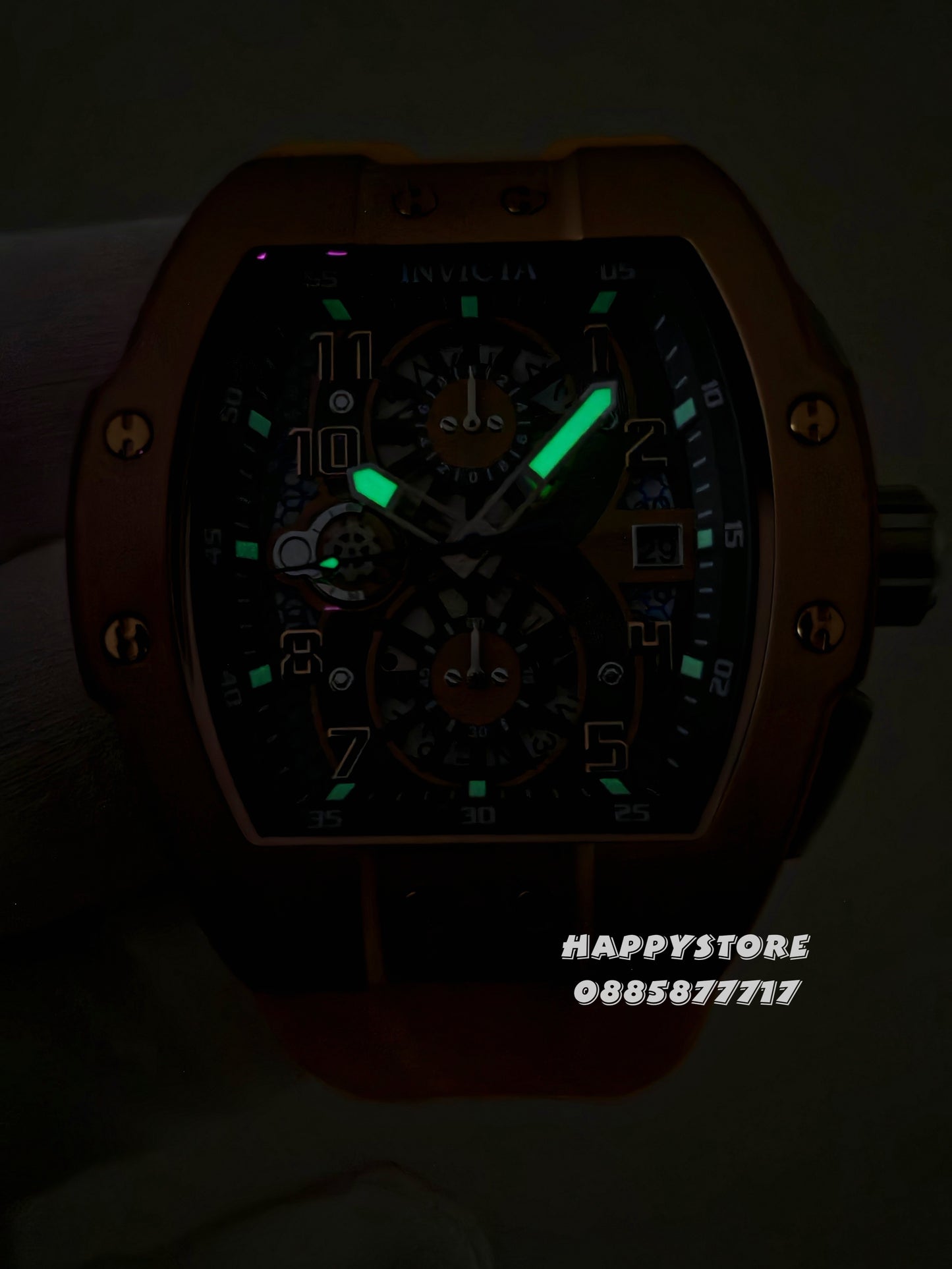 INVICTA Strada Yellow/Gold 47 mm